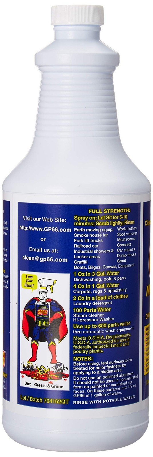 GP66 Green Miracle Cleaner Super Size (32 oz) – Powerful American M… Fas