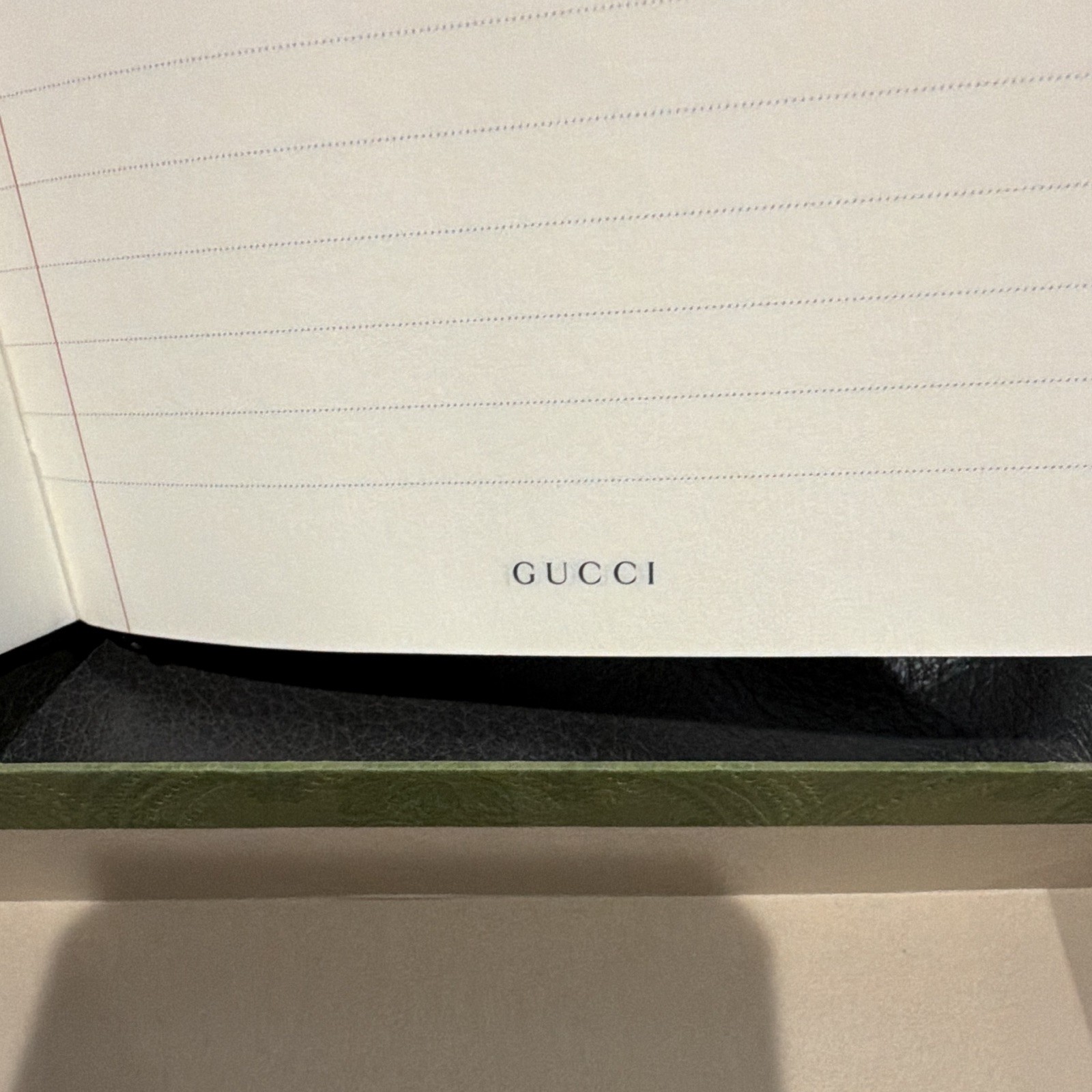 Gucci Floral Print Lined Notebook Journal w/ Elastic Strap in Box