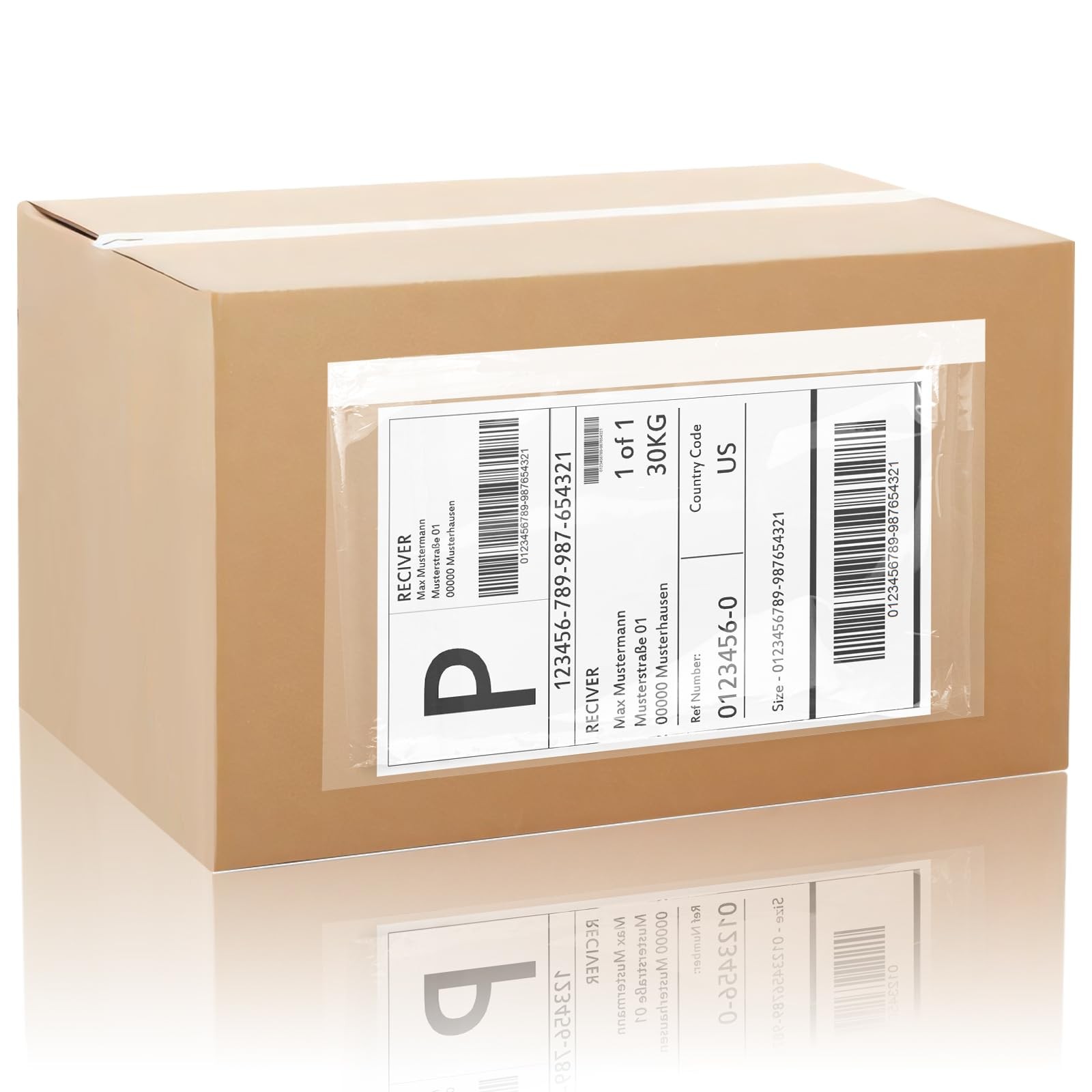 100 PCS 4.5×5.5 Inch Clear Shipping Label Sleeves Plastic Envelopes Pouches
