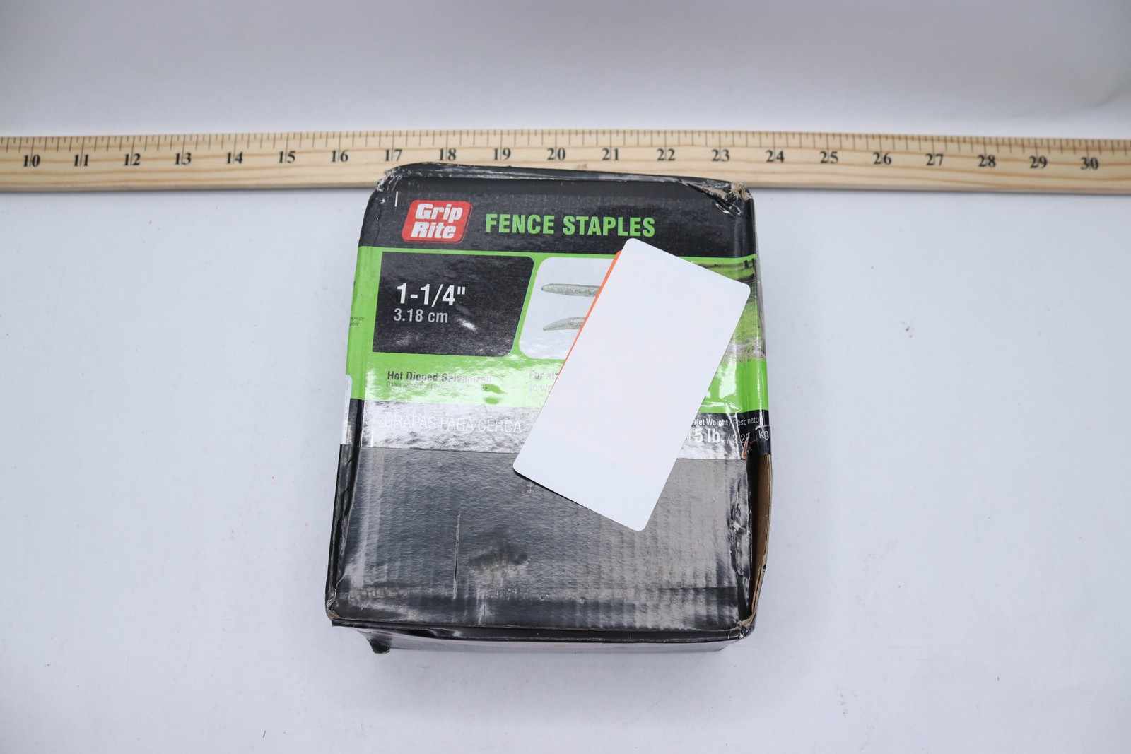 Grip Rite Fence Staple Galvanized #9 x 1.125″ 5lbs 114HGFS5