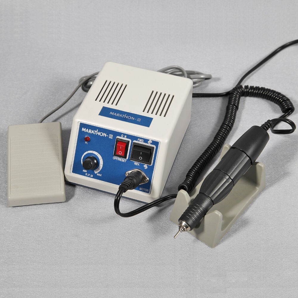 Dental Lab MARATHON-III Micromotor 35K RPM Polisher Grinder Machine Tool & Pedal