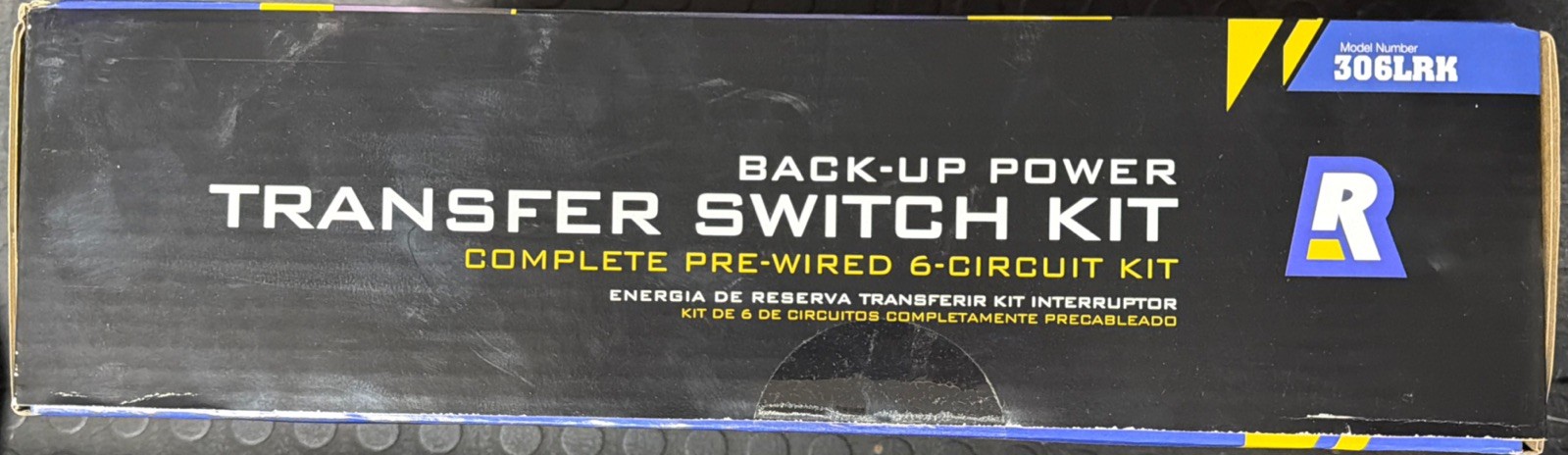 Reliance 306LRK 30Amp BackUp Power Manual Transfer Switch Kit PreWired 6-Circuit