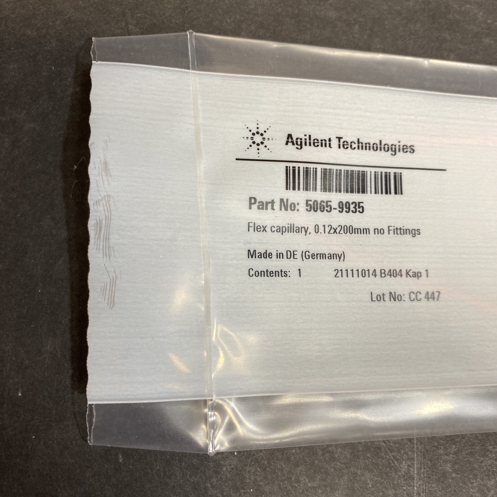 Agilent Flex Capillary 0.12 x 200 mm Fittings Not Included