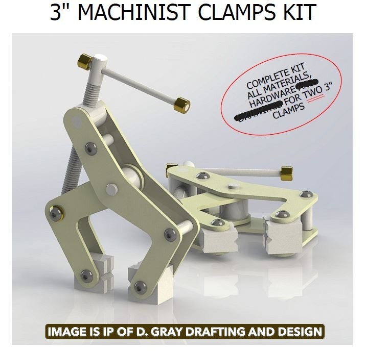 HOBBY KIT – 3″ KANT TWIST STYLE CLAMP FOR 2 CLAMPS. COMPLETE W/ ALL STEEL & HDW