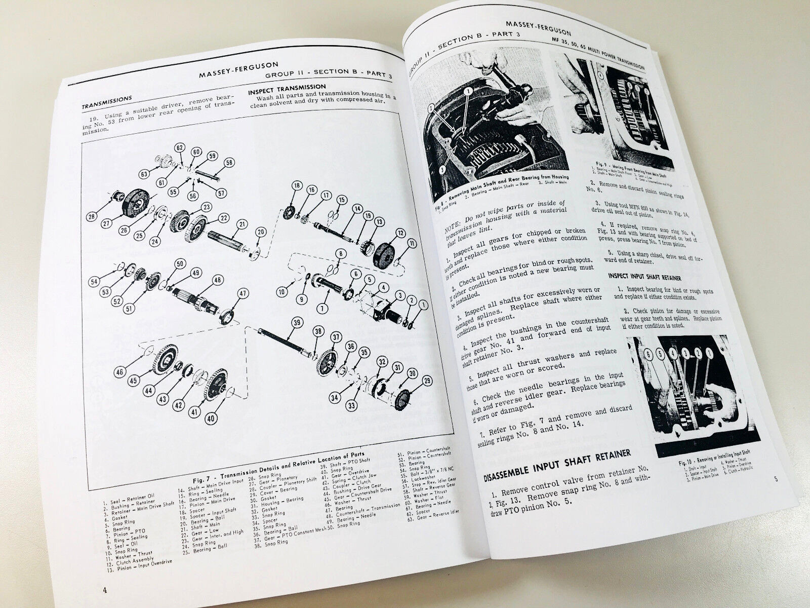 30 35 50 Tractor Service Manual Massey Ferguson MF 35 50 MF30 MF50 TO35 F-40