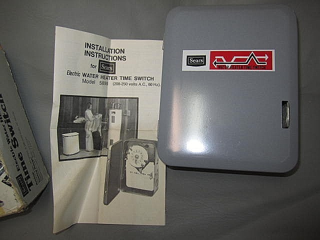 Sears Electric Water Heater Heavy Duty Time Switch Electrical Timer Model: 5898
