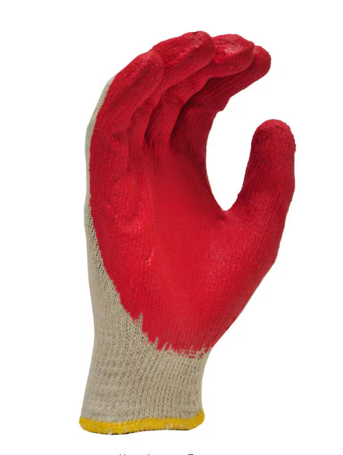 WHOLESALE Red Latex Dipped Gloves Rubber Palm Coated Work Gloves, ALL PURPOSE