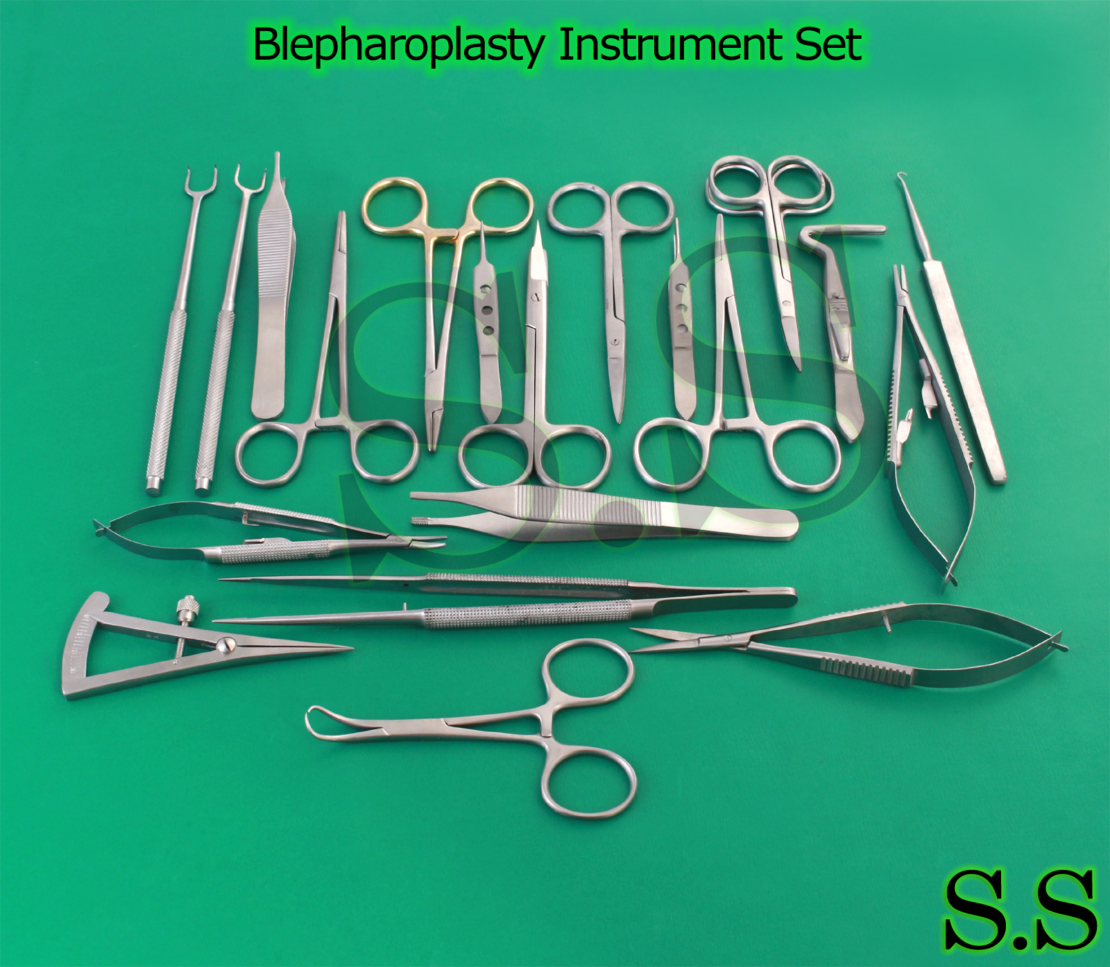 24 Pcs Blepharoplasty Surgical Instrument Set S.S-619