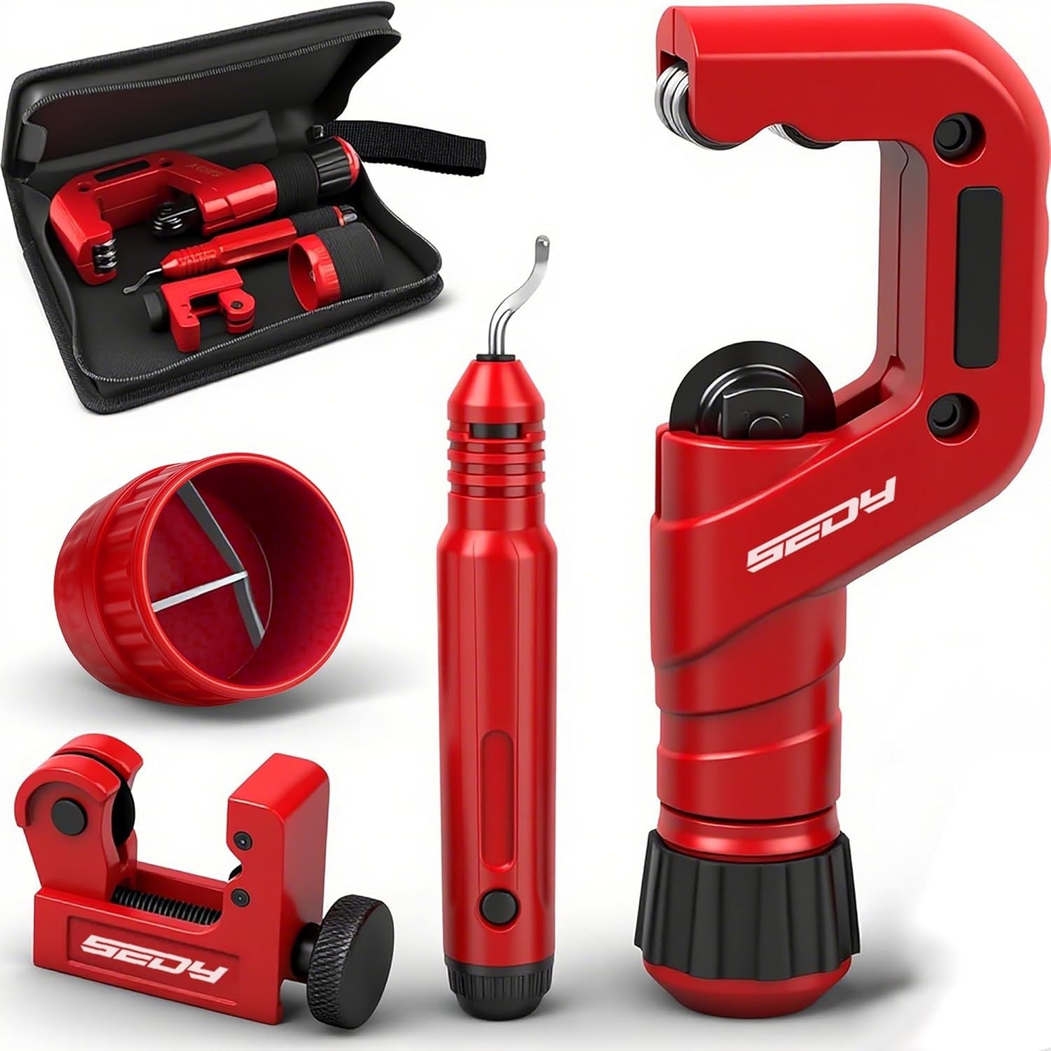 Ultimate Tube Cutter Set – Heavy Duty Pipe Cutter 3/6″-2″ OD, Mini Tube Cutte…