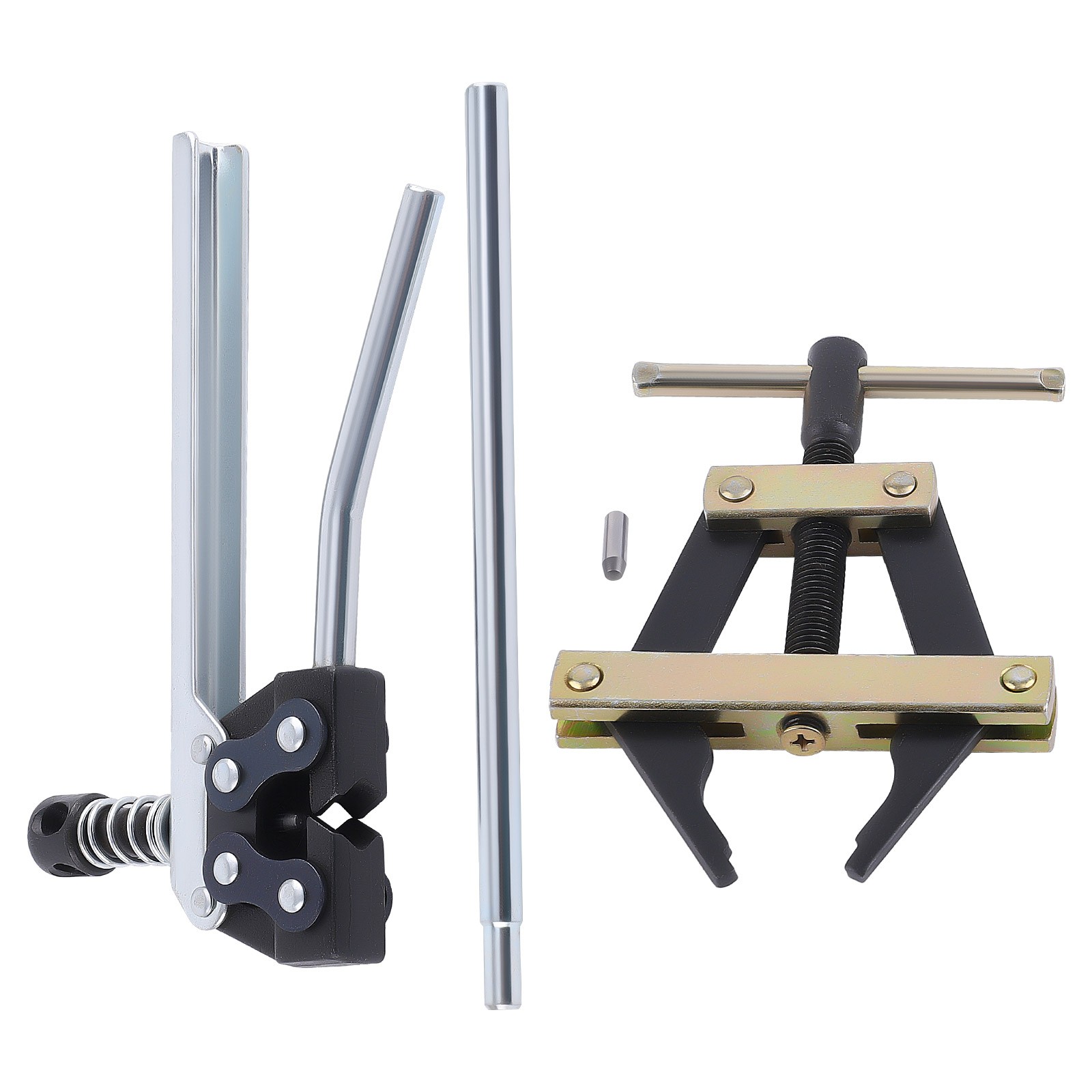 60-100 Roller Chain Connecting Puller Holder+Detacher Breaker Cutter Kit
