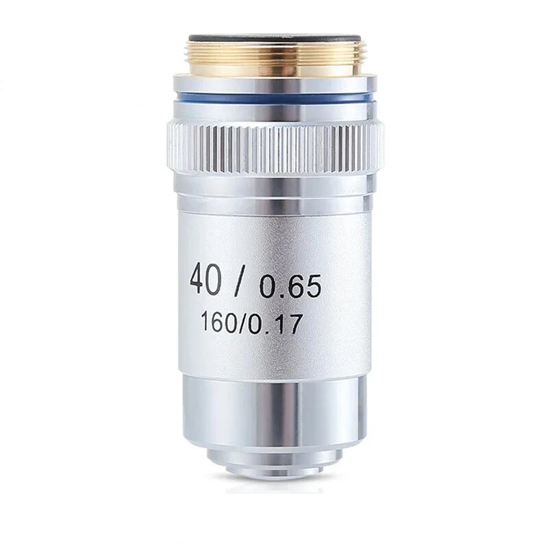 Biological Microscopes Achromatic Objective Lens 4X 10X 20X 40X 60X 100X 195mm