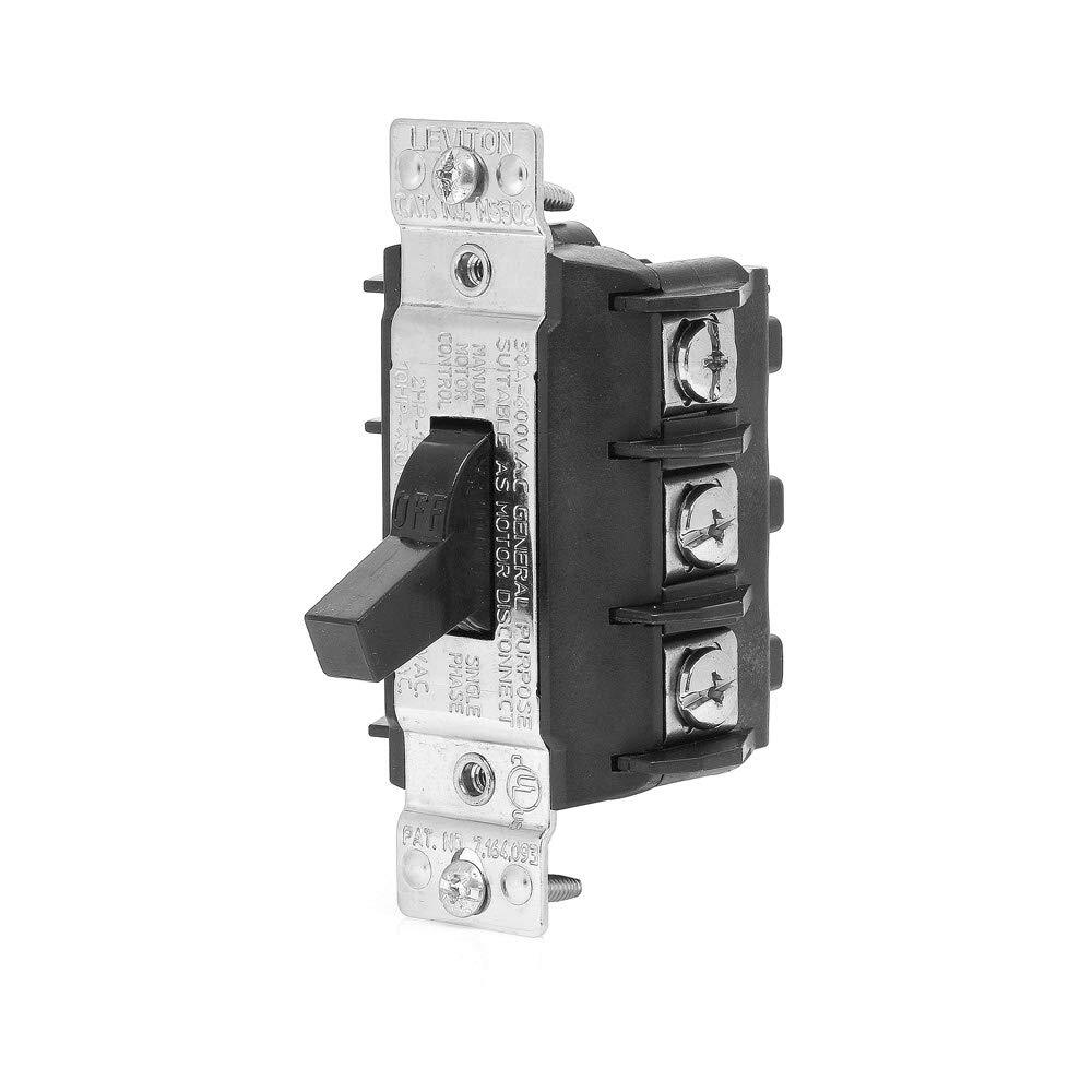 Leviton MS303-DS 30 Amp 600 Volt Three-Pole Three Phase AC Motor Starter Suit…