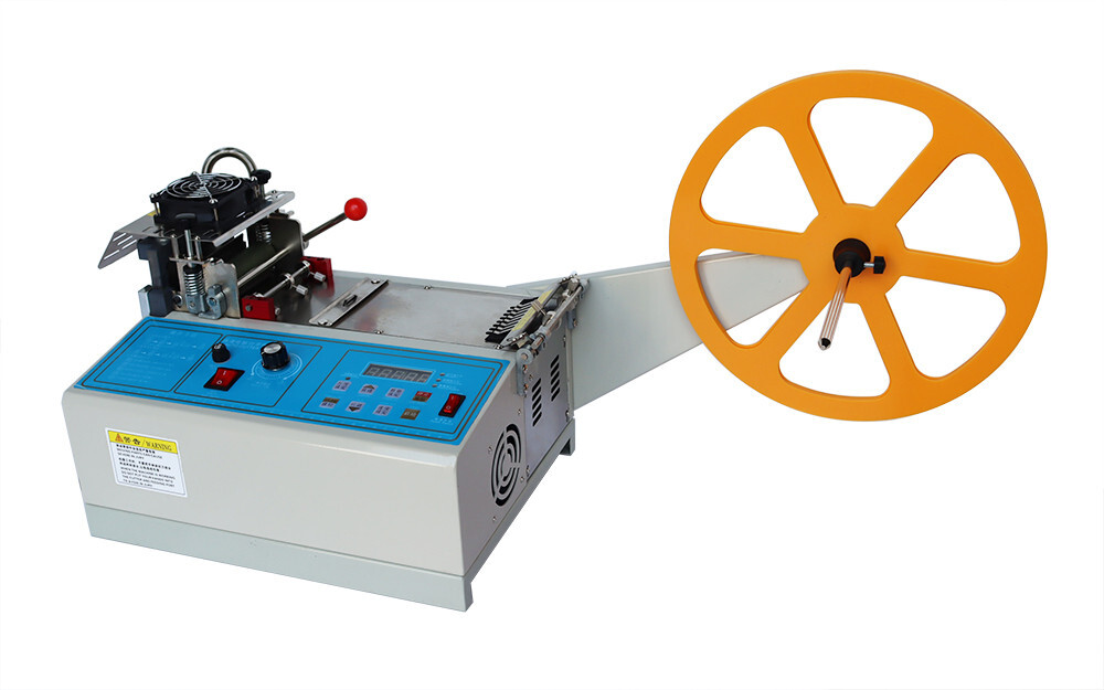 3.15″ Automatic Hot and Cold Tape Cutting Machine Textile Ribbon Cutter 110V