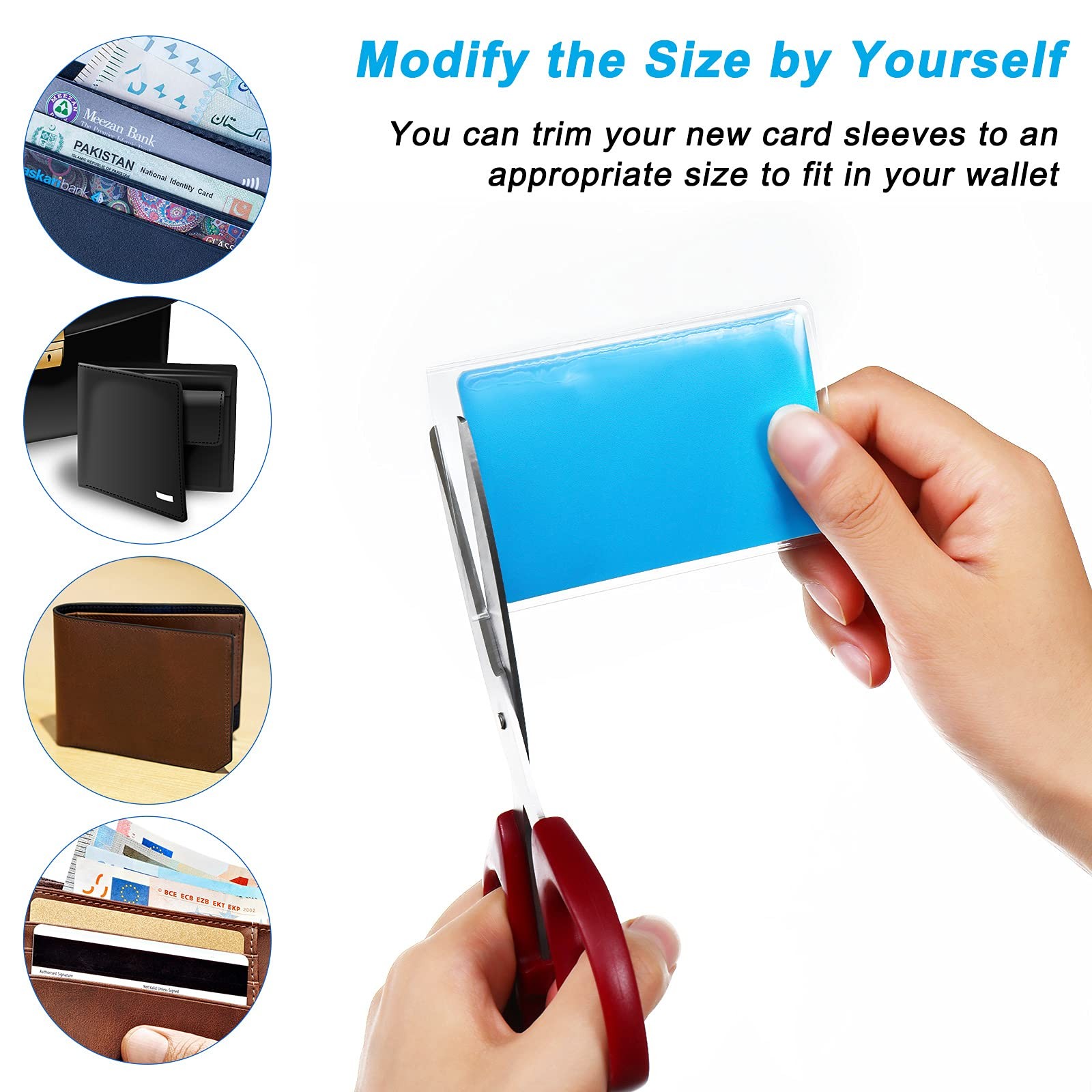 Zonon 48 Pack Medicare Card Holder Protector, PVC Waterproof Multicoloured