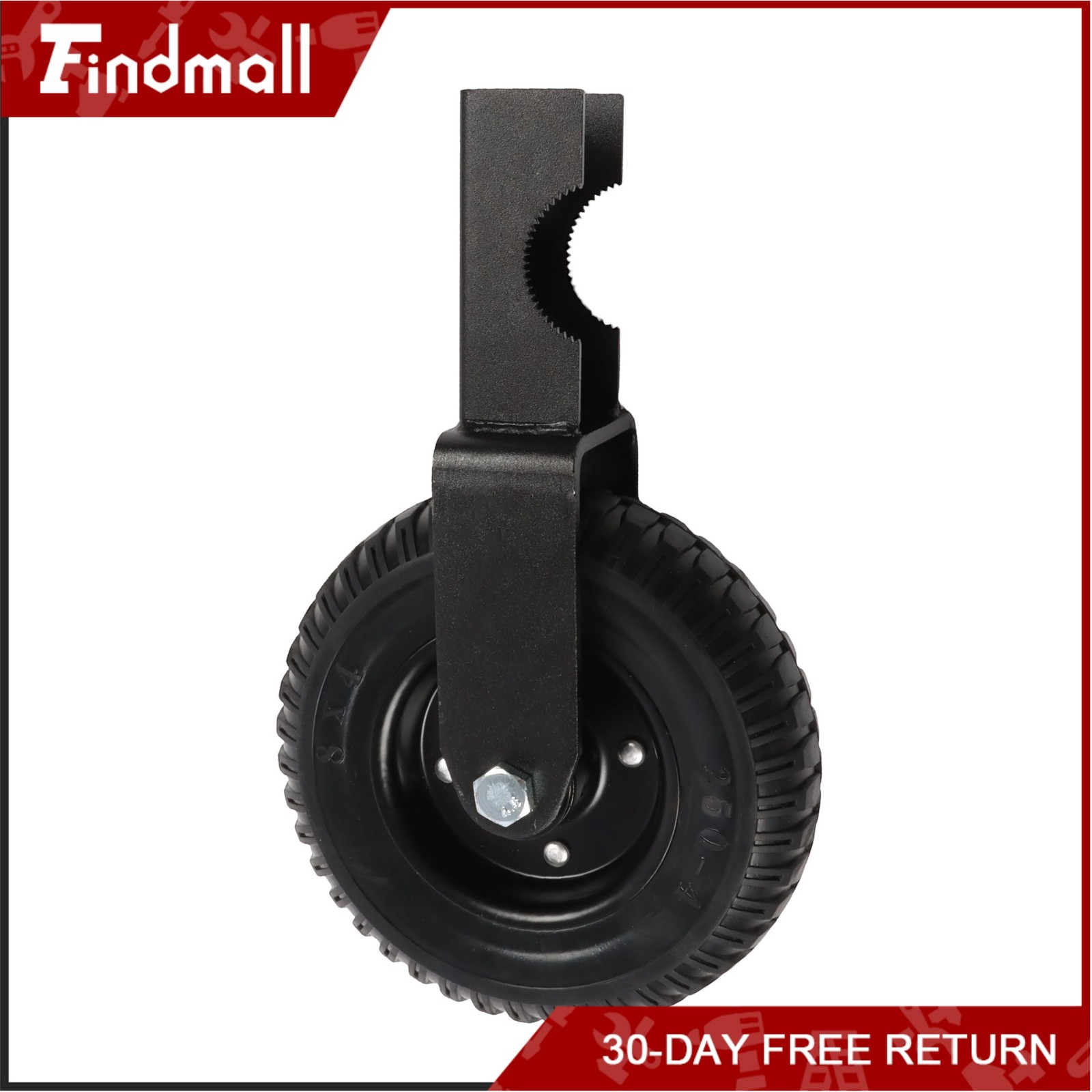 Findmall 2 Pcs Heavy Duty 8″ Gate Wheel For Metal Tube Gate 400Lbs Rubber Wheel