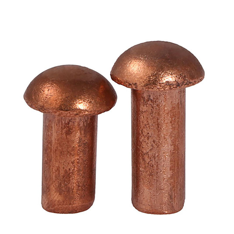 Copper Pan Button Head Rivets Solid Rivet Fastener DIN660 M2 M2.5 M3 M4 M5 M6 M8
