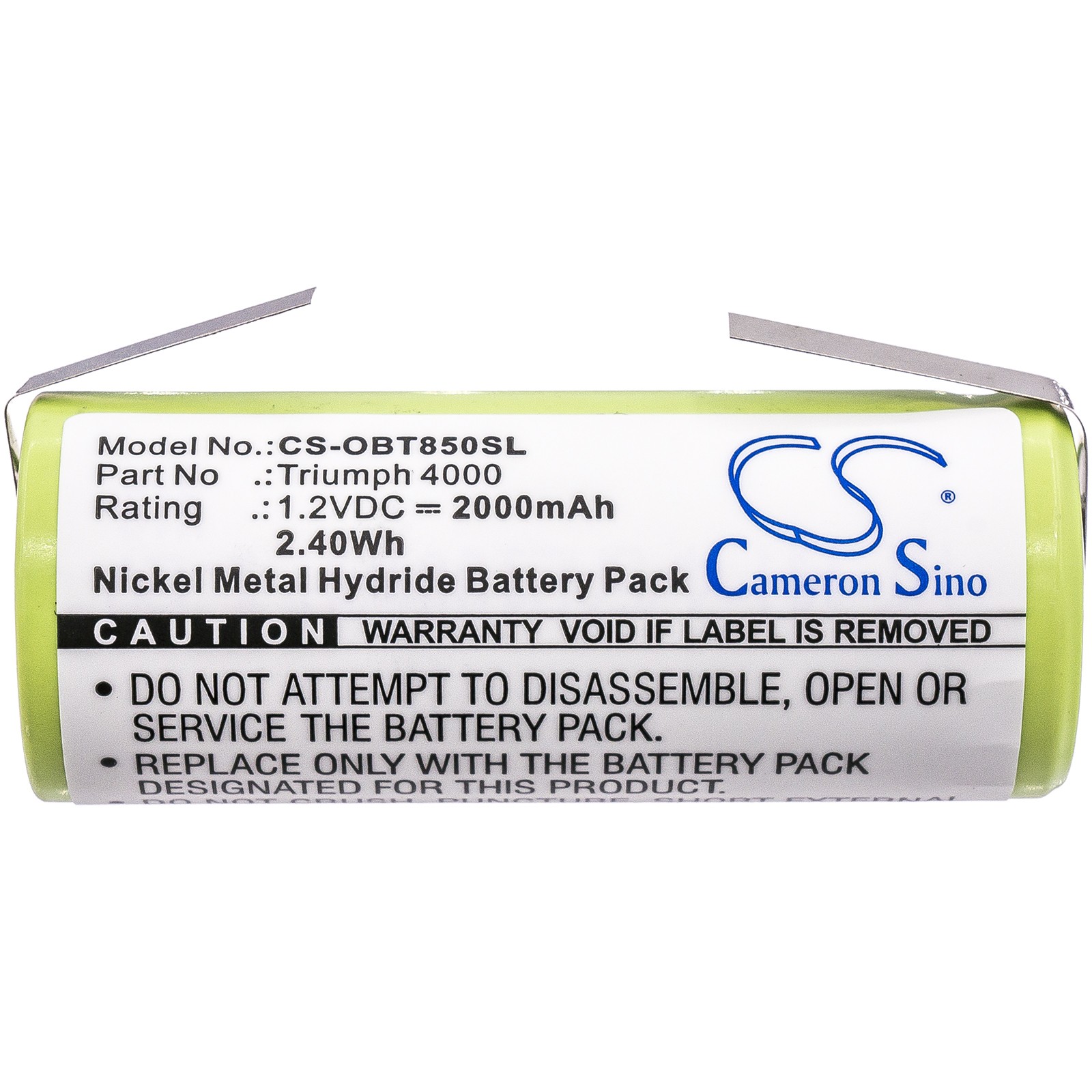 Battery for Oral-B Triumph 4000 P/N: 3745,3761,3762 2000mAh 2.4Wh