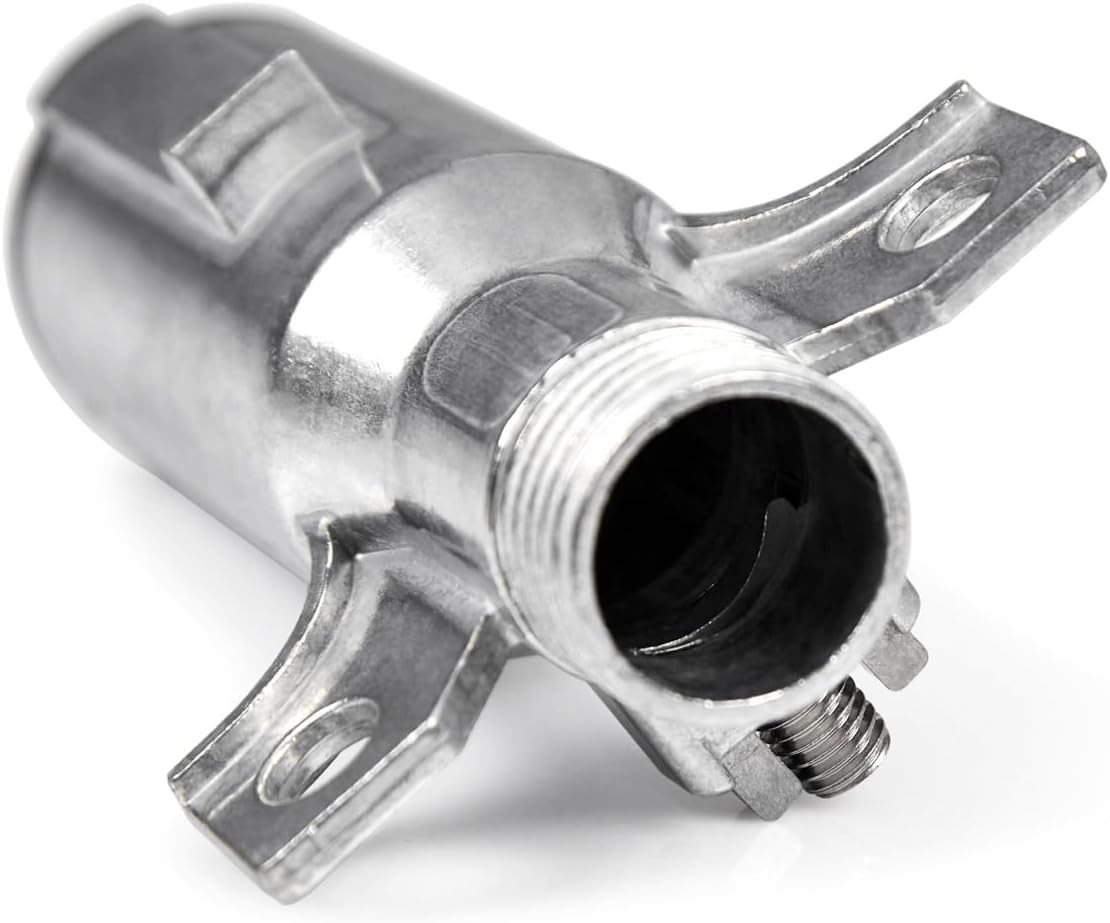 Heavy Duty 7 Pin Round Trailer Connector – 7 Color: 7 Way Trailer Plug (1 Pc)