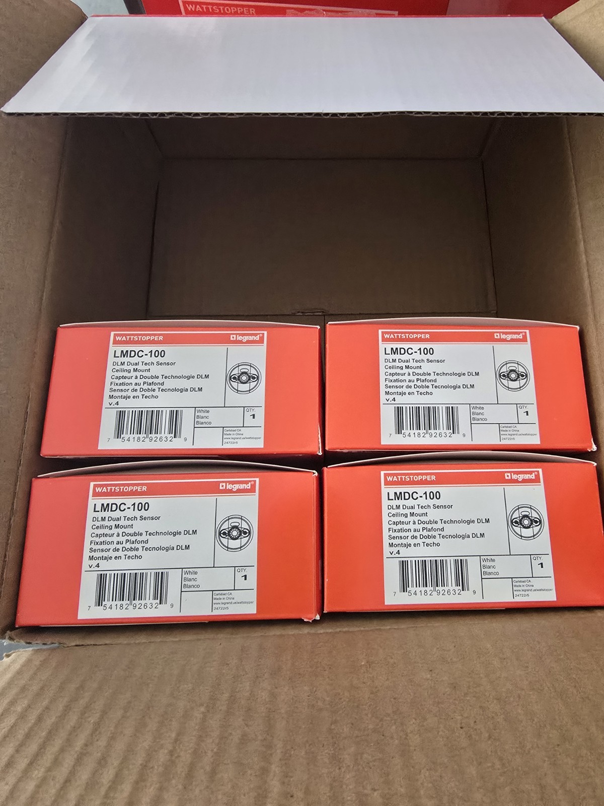 Wattstopper LMDC-100 Lot Of 4 DLM CEILING SENSOR