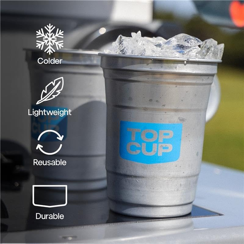 Reusable Aluminum Party Cups 9 Oz 50 Count Recyclable Cold Drink Cups USA