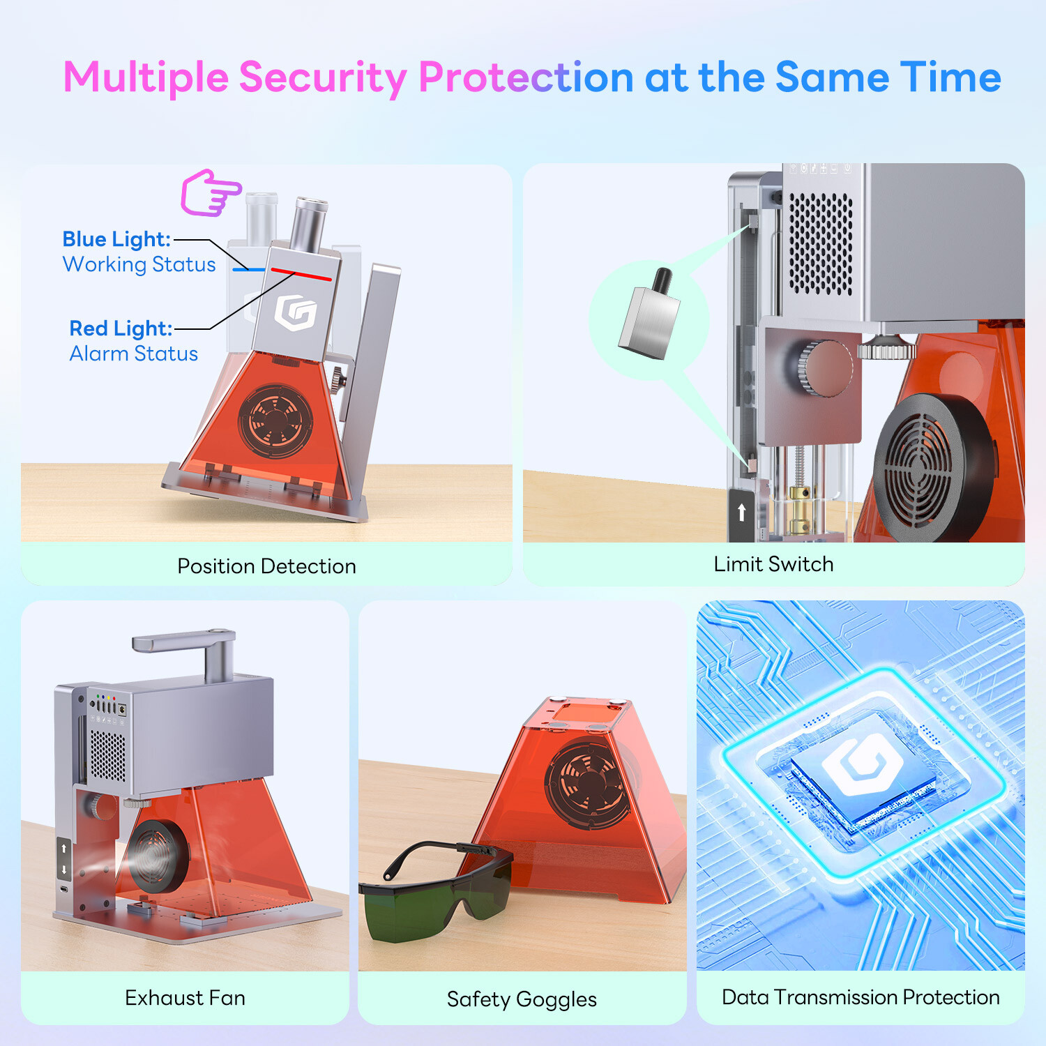 Longer Nano Portable Laser Engraving Machine 5000mm/s High Speed