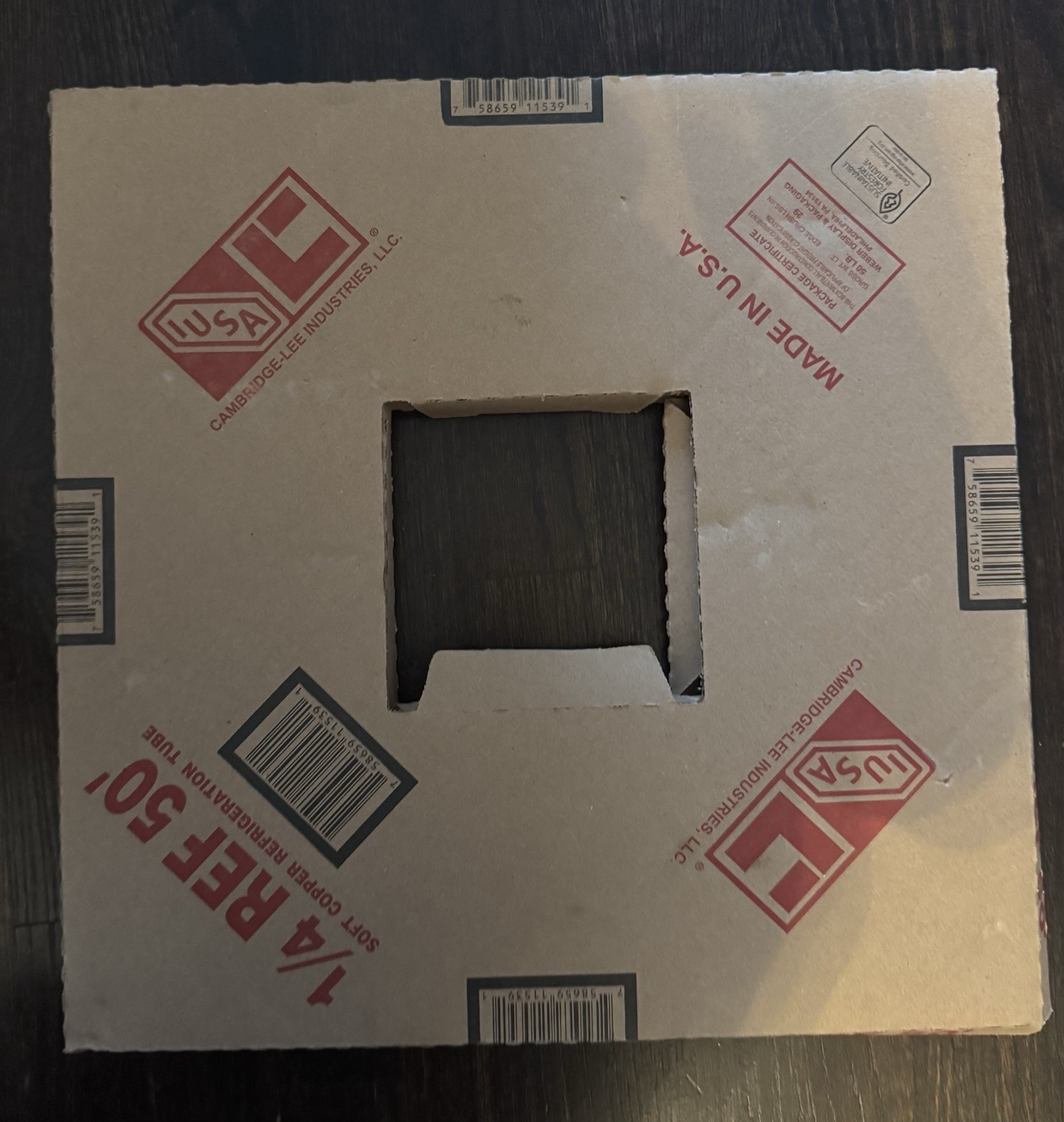 NEW WIELAND COPPER PRODUCTS 1/4″ X REF. 50′ WCP REFRIGERATION TUBING