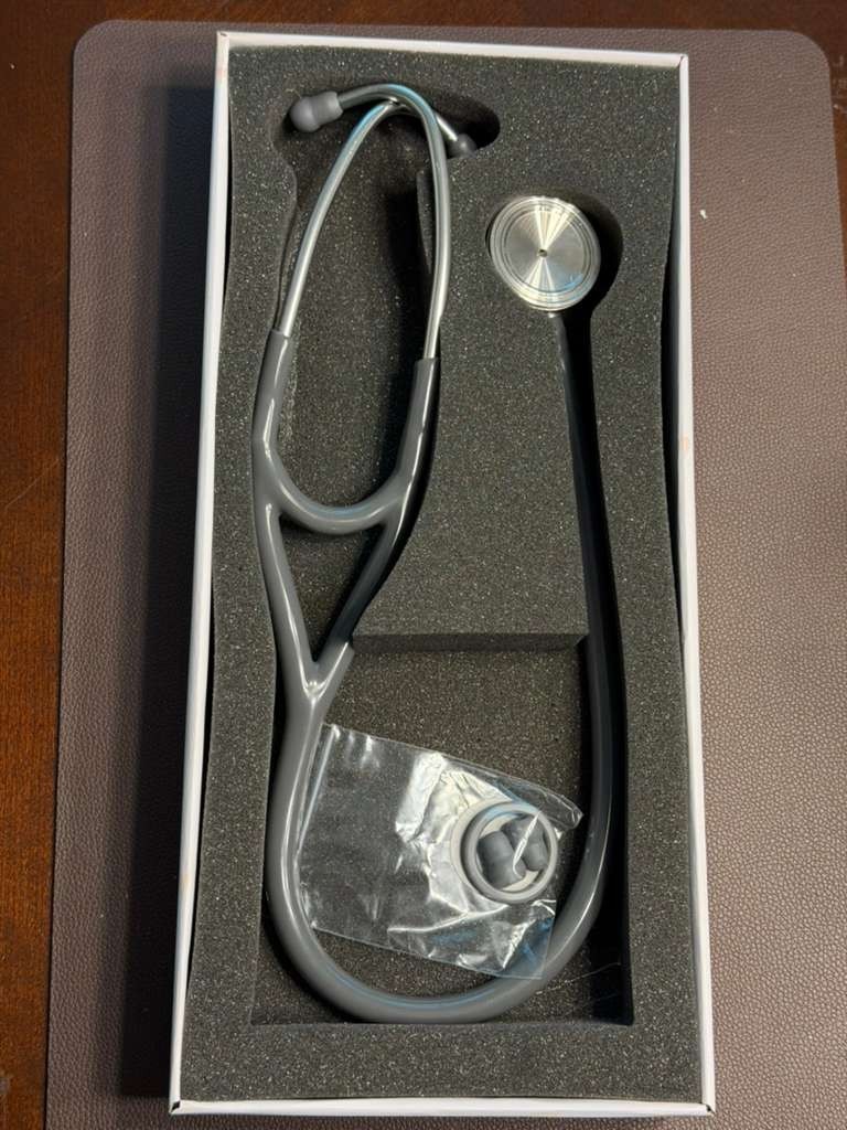 3M Littmann Cardiology IV Stethoscope, 6165, Black-Grey 27″
