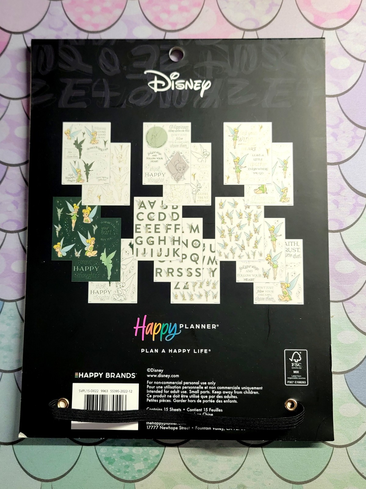 NEW The Happy Planner Disney Tinkerbell Planner Accessories (FREE SHIPPING)