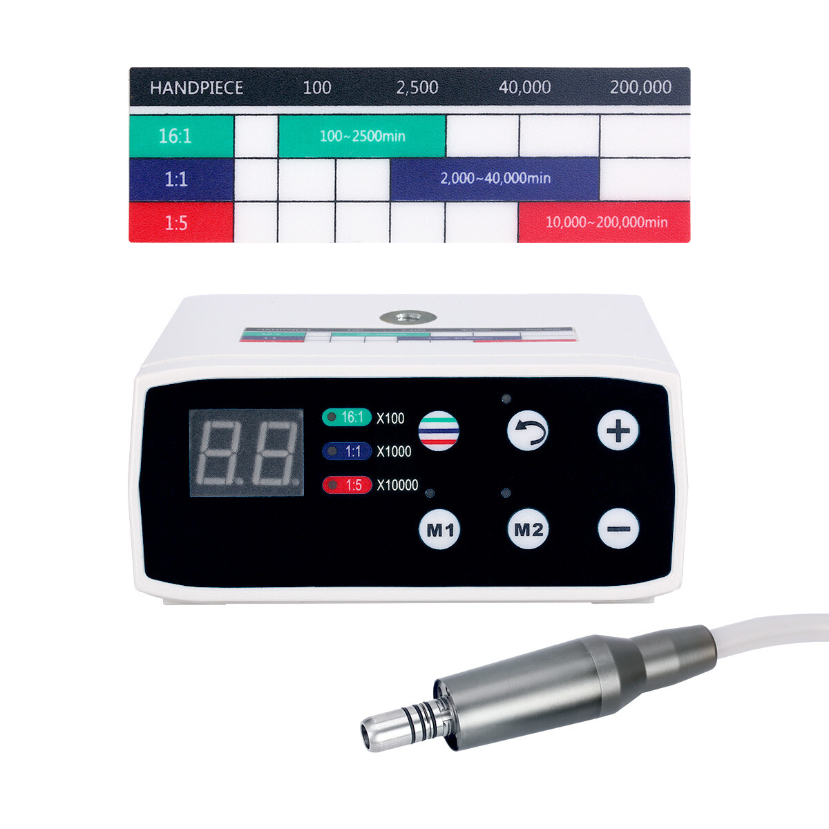 Dental Brushless Electric LED Micro Motor/1:5 1:4.2 1:1 Increasing Handpiece