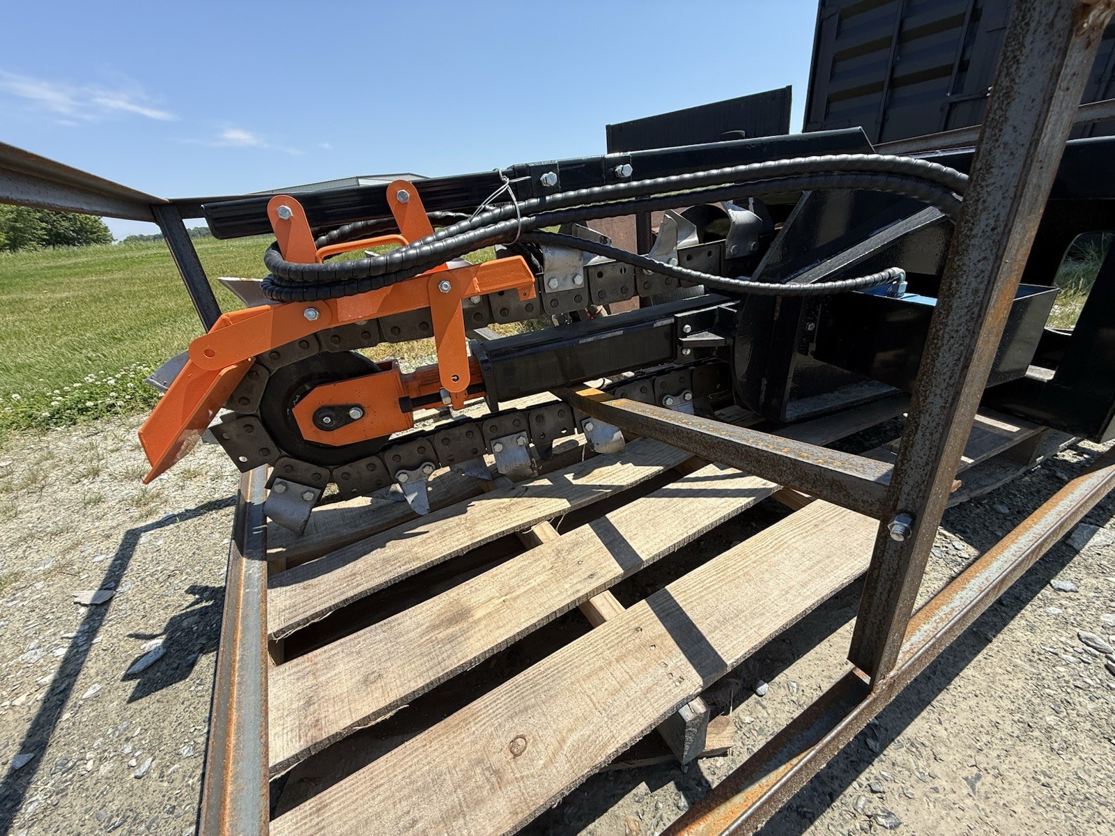 48″ Heavy Duty Skid Steer Ditch Trencher 6″ Agrotk ECSSCT72 Full Size – 12-20GPM