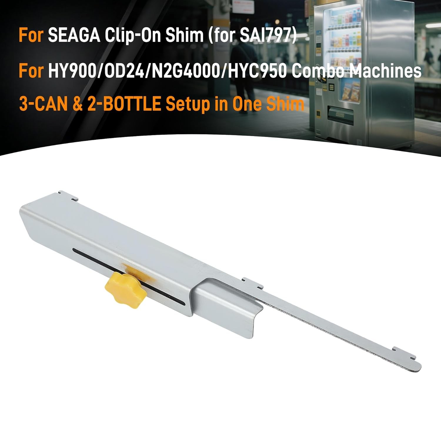 For Seaga HY900 Combo Machine Universal Clip On Shim W/ Adjustment Bottle To Can