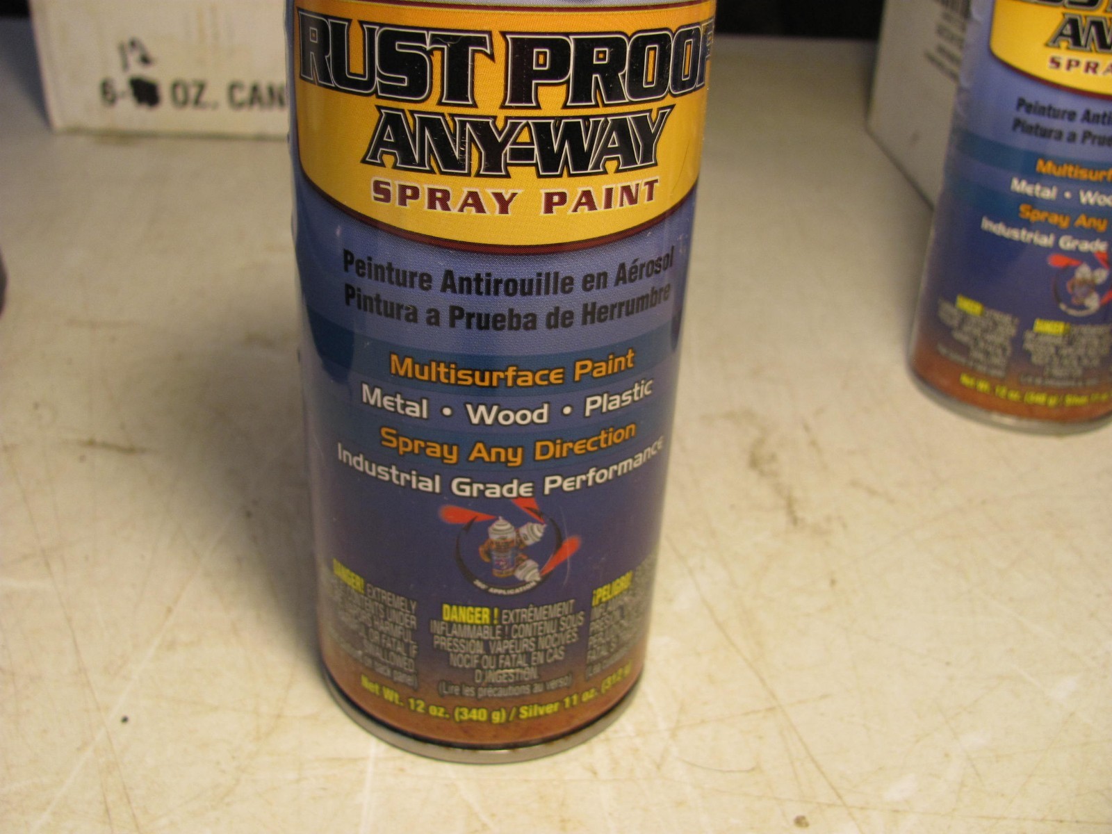 6 12oz.cans of spray paint. Aervoe Rust Proof paint Brown for metal,wood,plastic