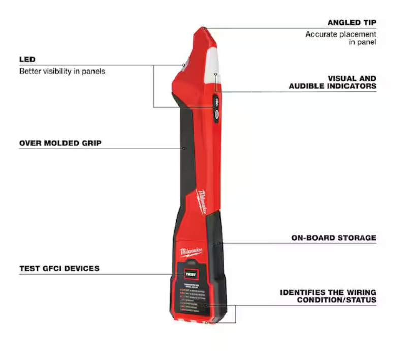 Milwaukee 2222-20 Circuit Breaker Finder with LED | Pack of 1