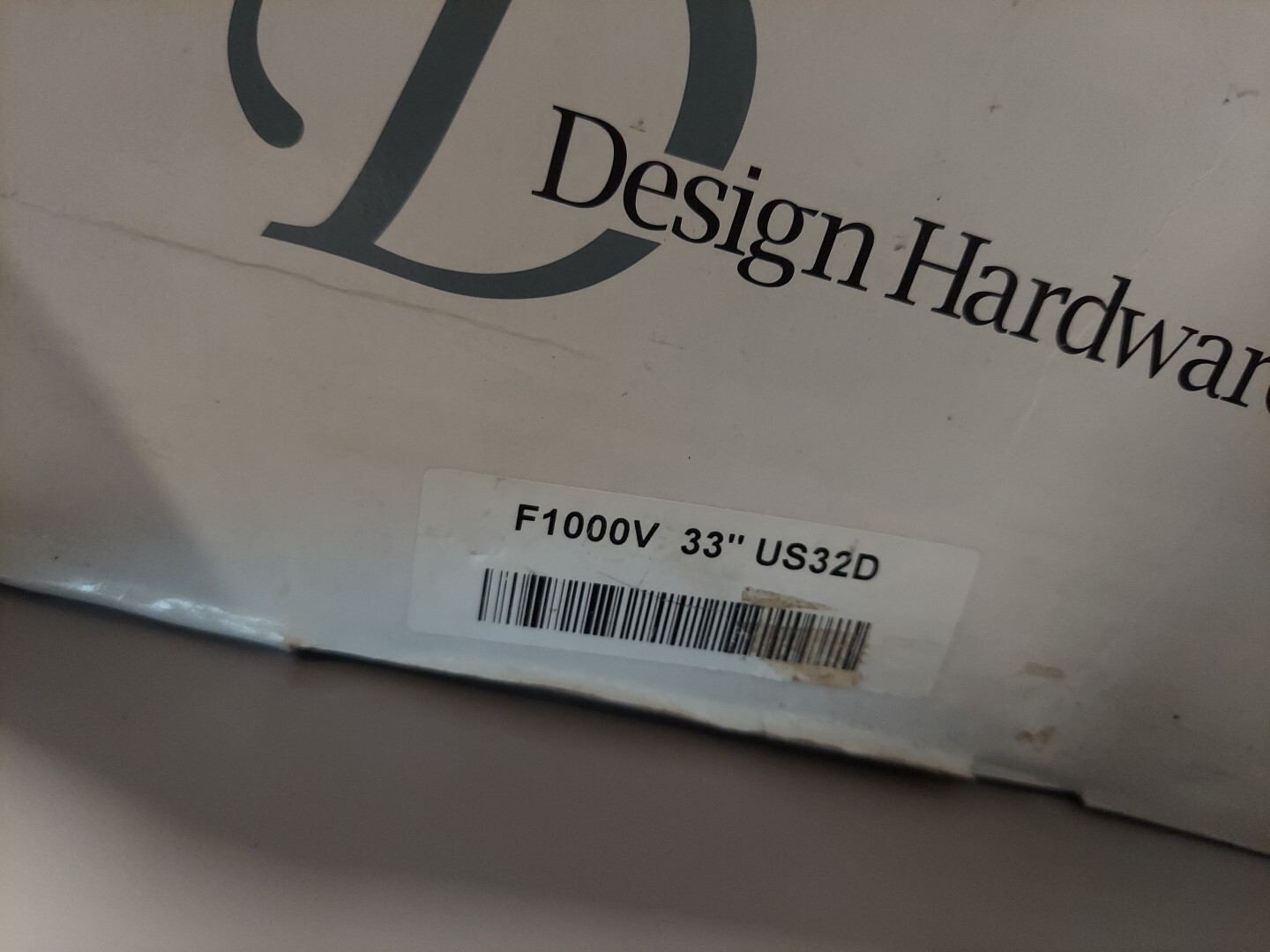 Design Hardware F1000V And LE-08 ENTRY 33” US32D Surface Vertical Rod Stainless