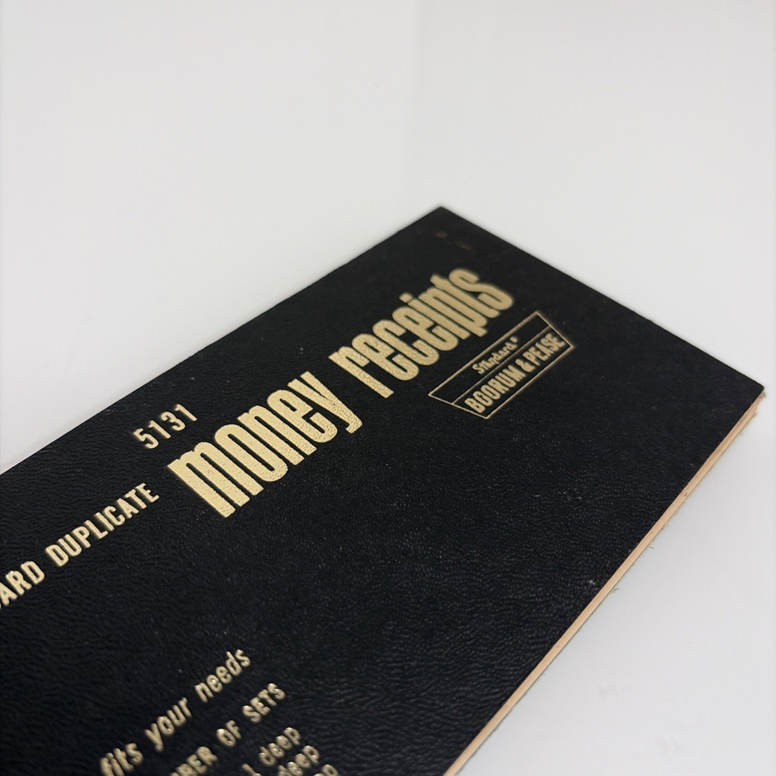 Vintage Boorum Pease 5131 Money Receipts Book Standard Duplicate Unused