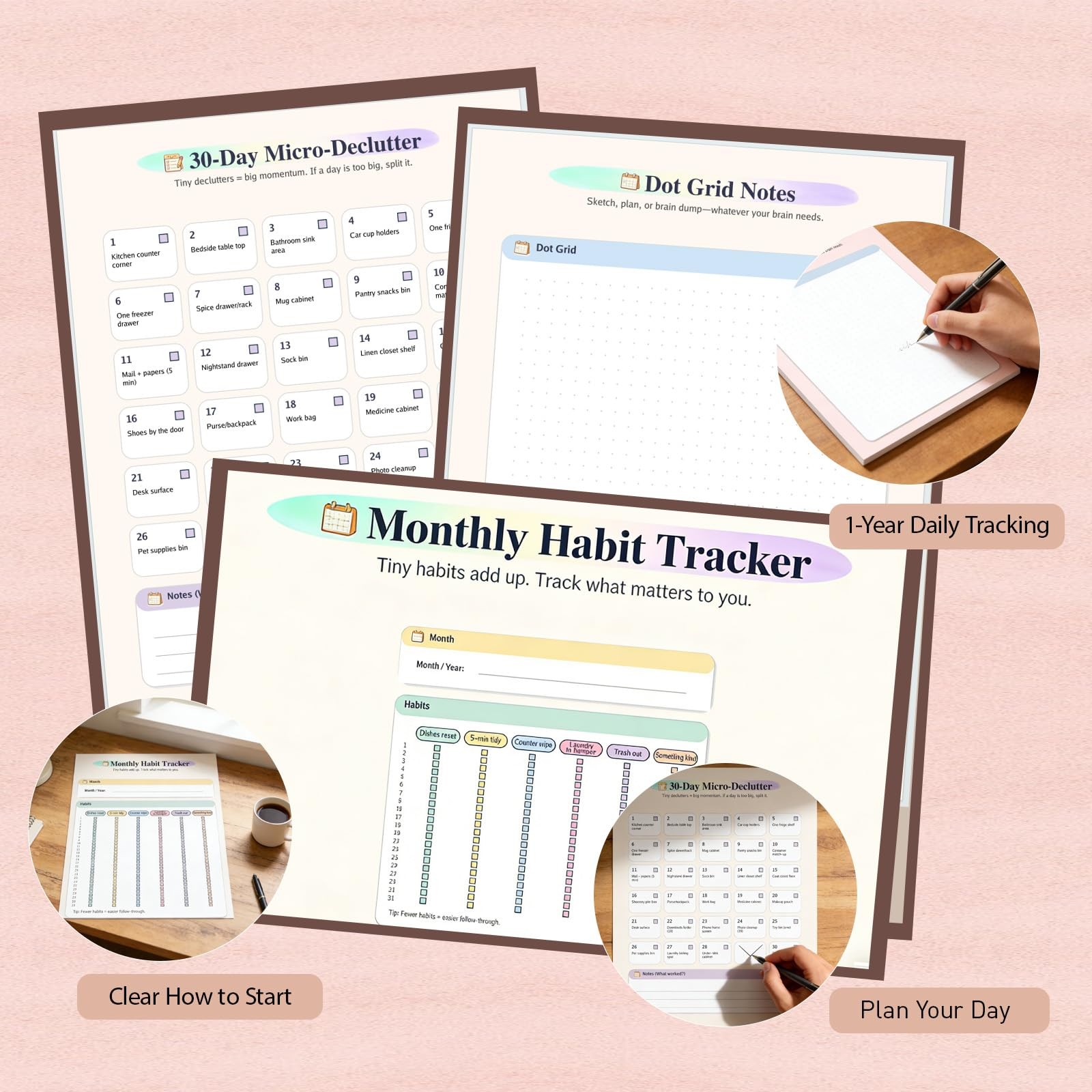 Adhd Cleaning Planner & Checklist – Undated Daily & Weekly Cleaning Schedule