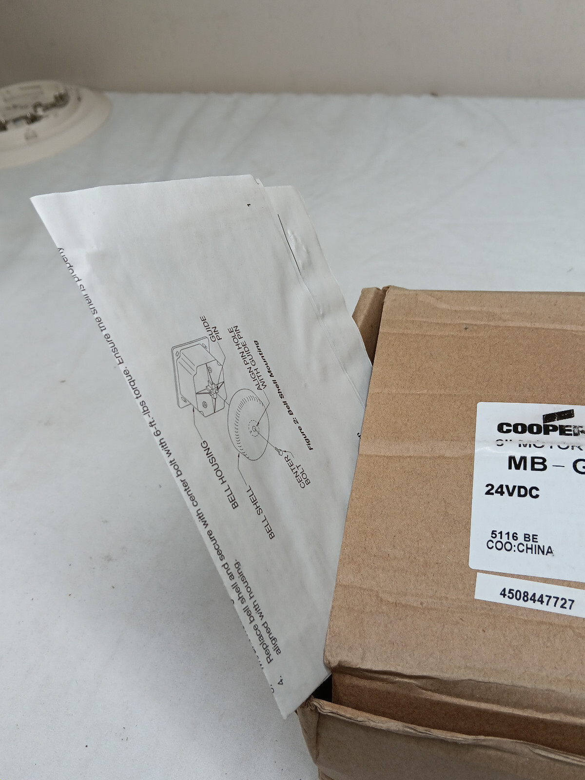 WHEELOCK 103941 MB-G6-24-R 6in Motor Bell Red