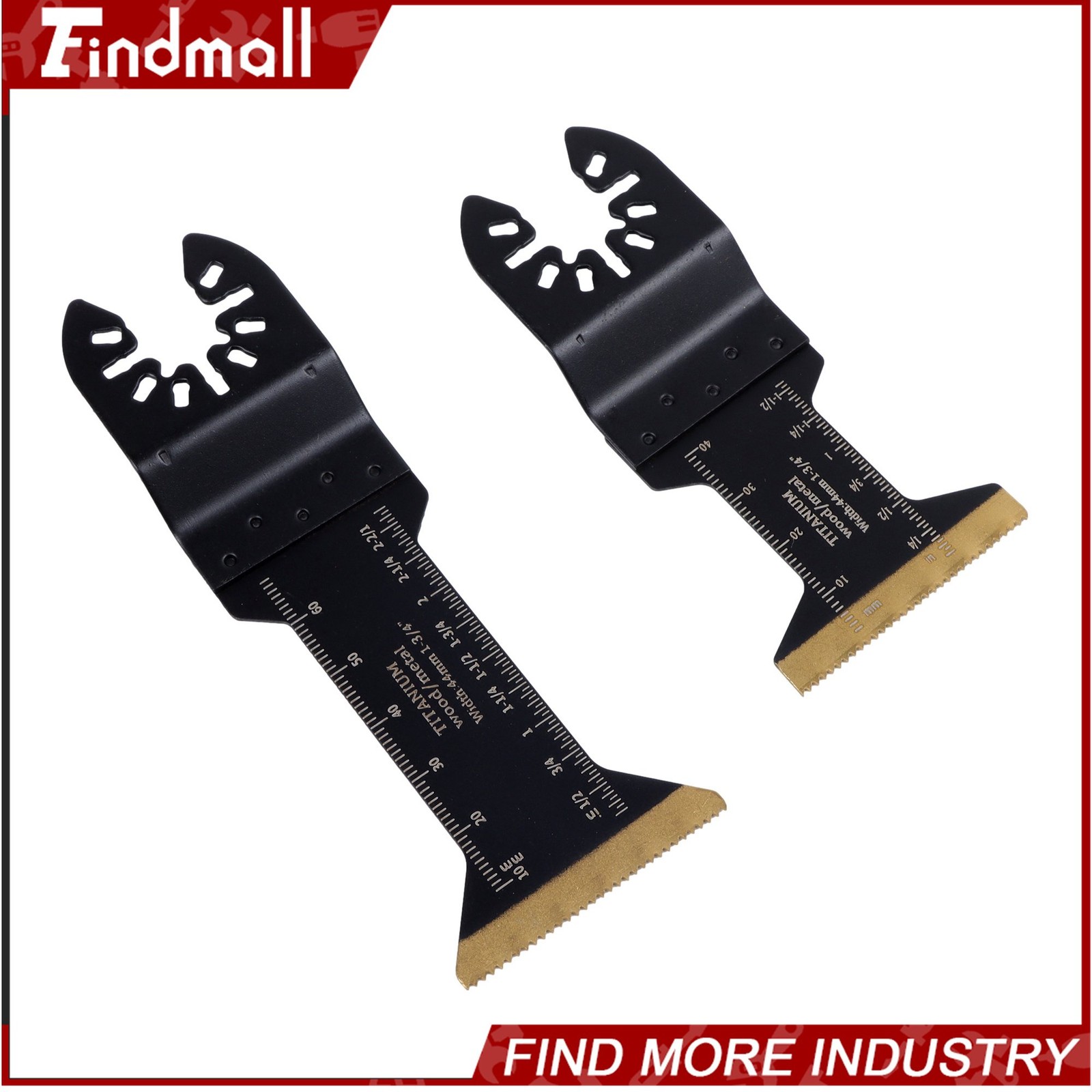 Findmall 12 Pcs Titanium Oscillating Saw Blades Extended Metal Cutting Blades