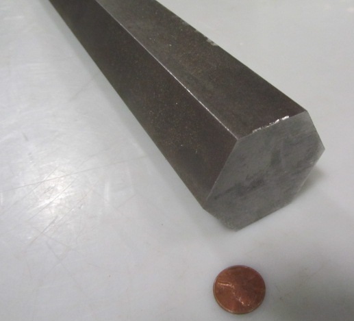 4140 Alloy Steel Hex Rod 2.00″ Hex x 6 Foot Length