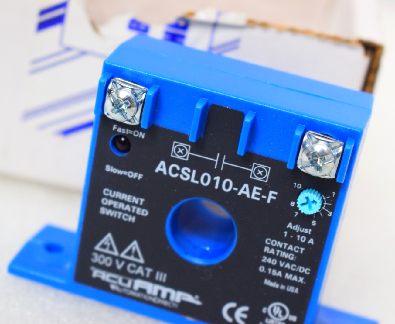 AUTOMATION DIRECT ACUAMP ACSL010-AE-F AC CURRENT SWITCH 240VDC