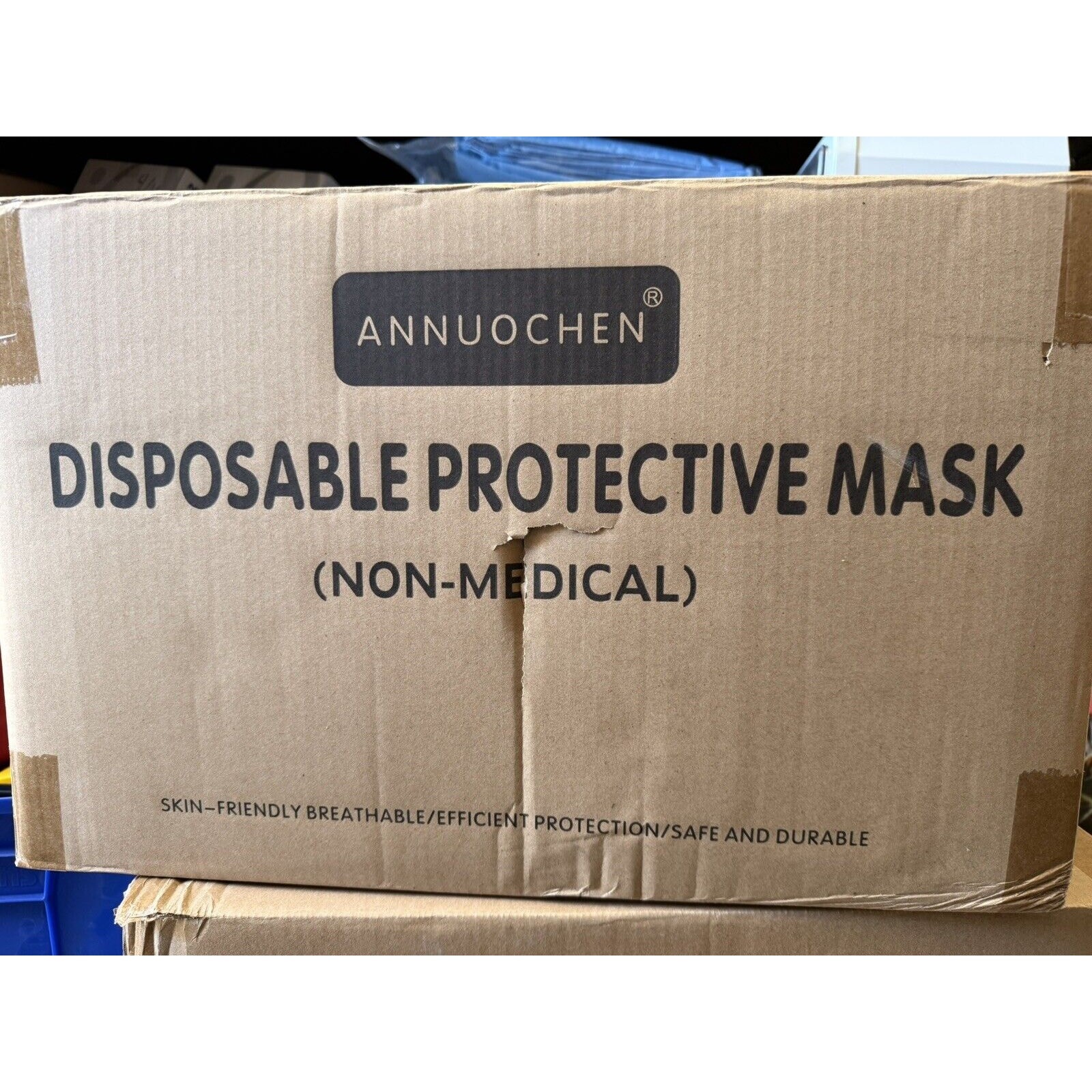 2000 PCS 3- Ply Disposable Face Mask Protective Ear Loop Non Medical Mouth Cover