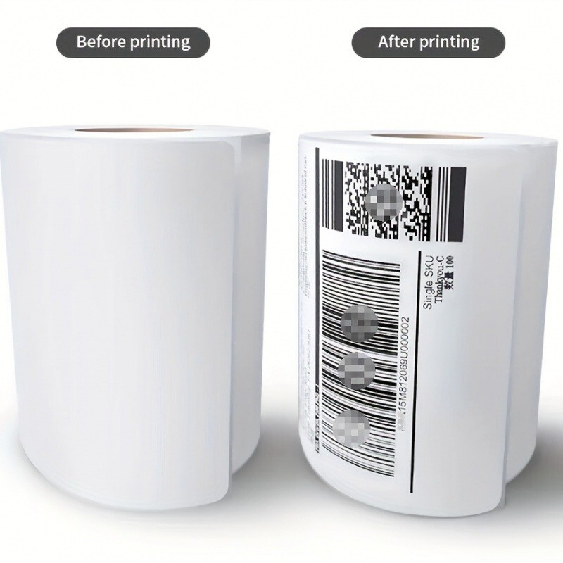 4×6″ Direct Thermal Shipping Labels Self-Adhesive Paper,500 Per Roll