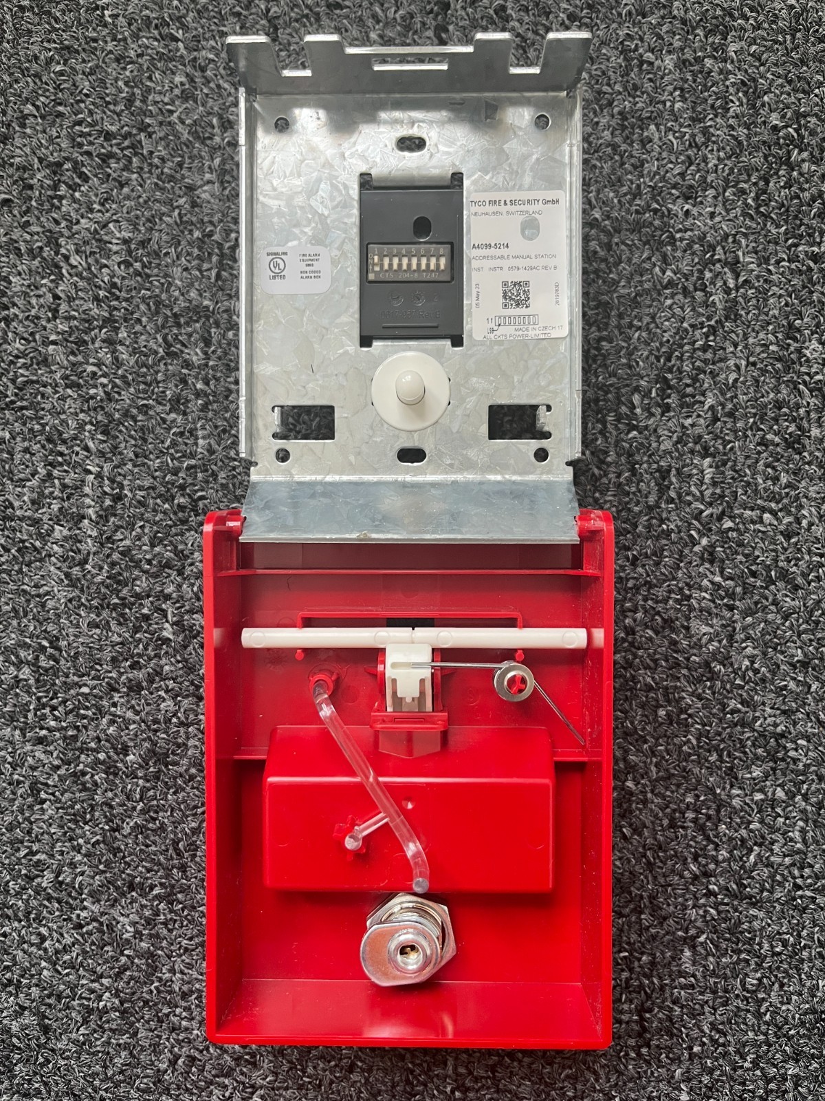 Autocall A4099-5214 Single-Action Manual Pull Station for MX Panels USED TESTED