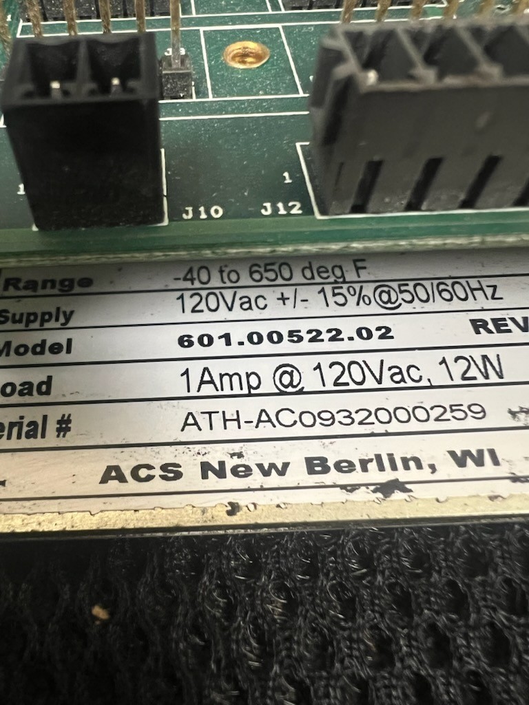 ACS Group 601.00522.02 Temperature Controller Display, Used Free Shipping🇺🇸