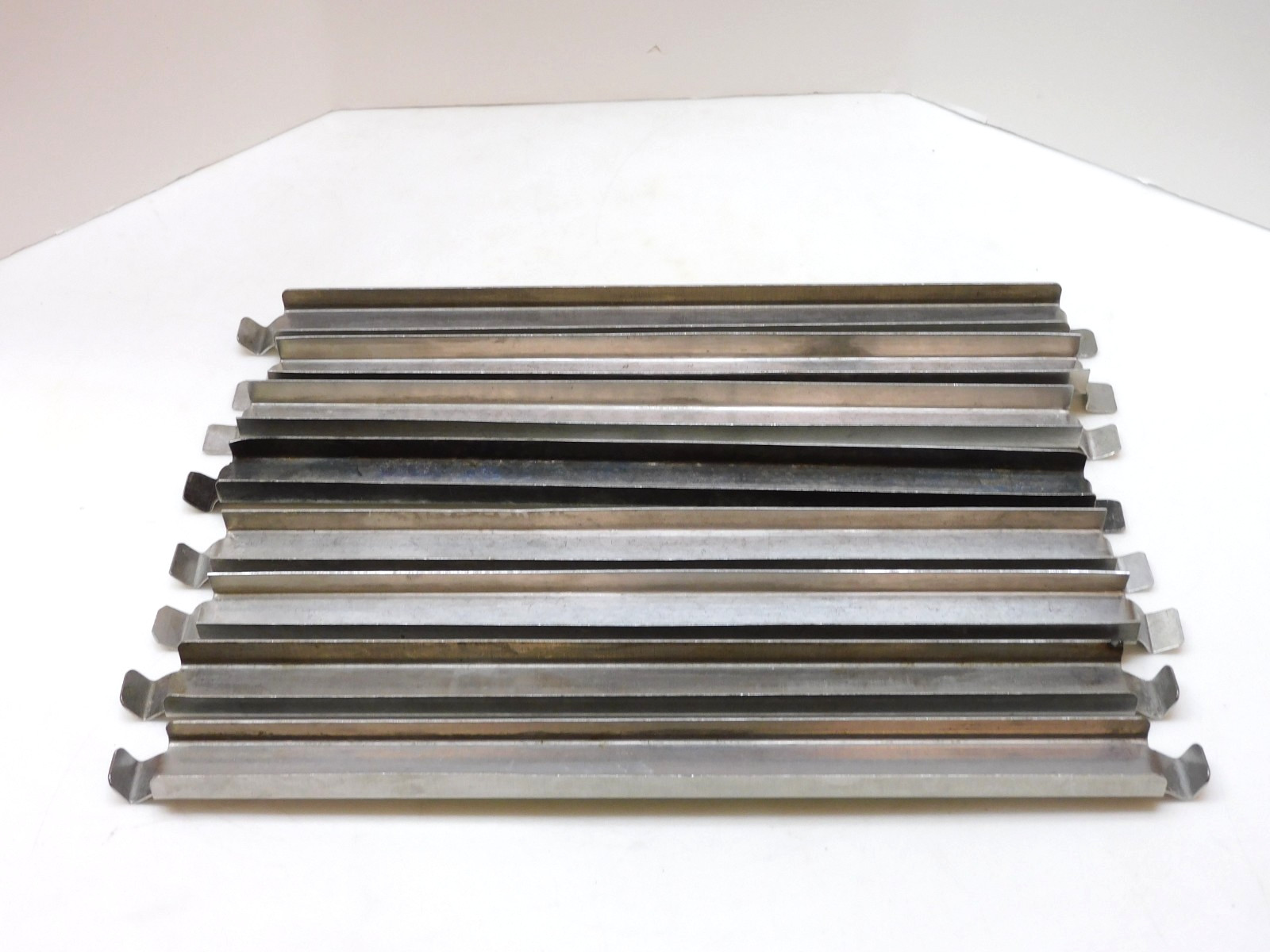 No Name 12″ Stainless Steel Adapter Bar Steam Table Divider Assorted Lot of 8