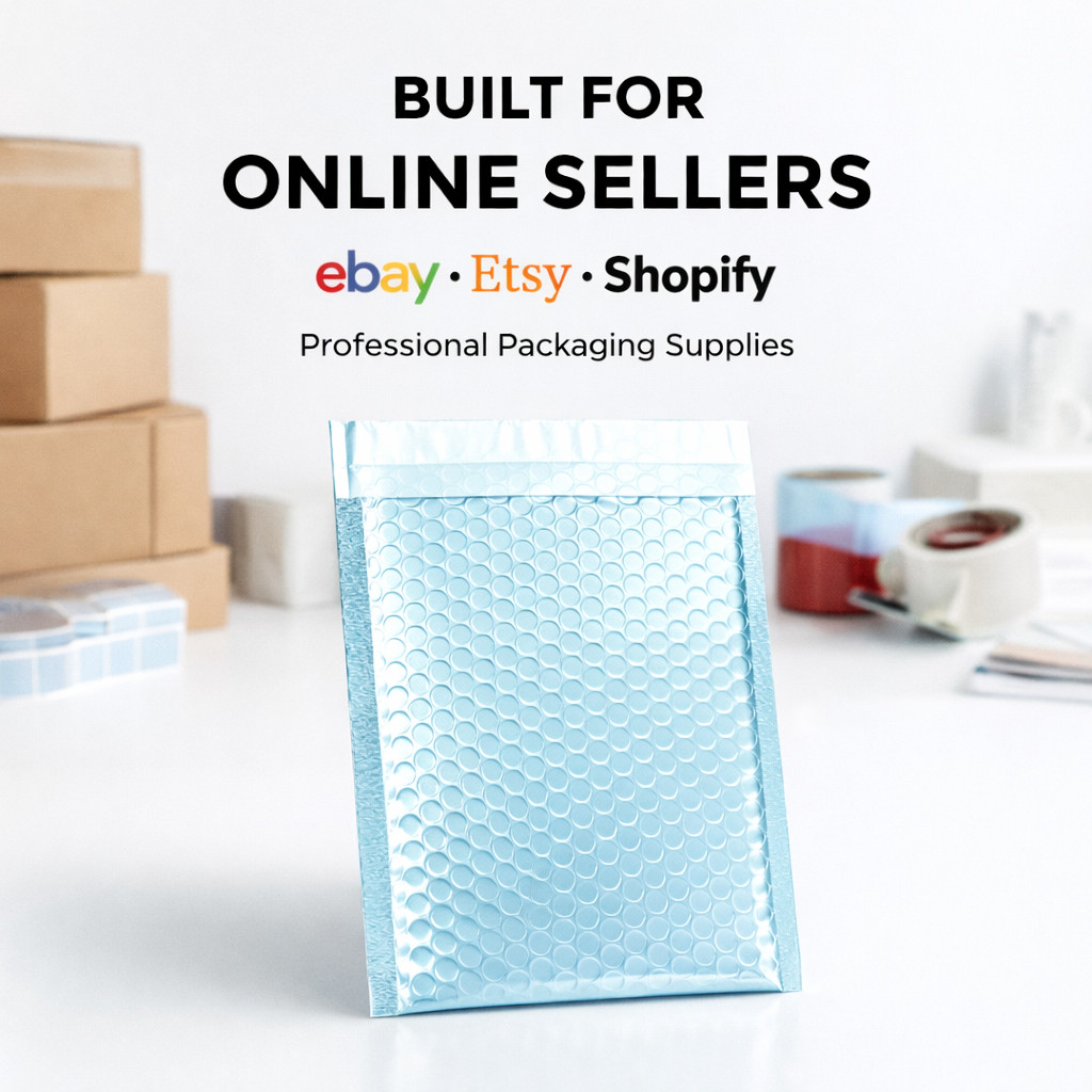 Metallic Poly Bubble Mailers Any Size Shipping Padded Envelopes Self Seal Bags