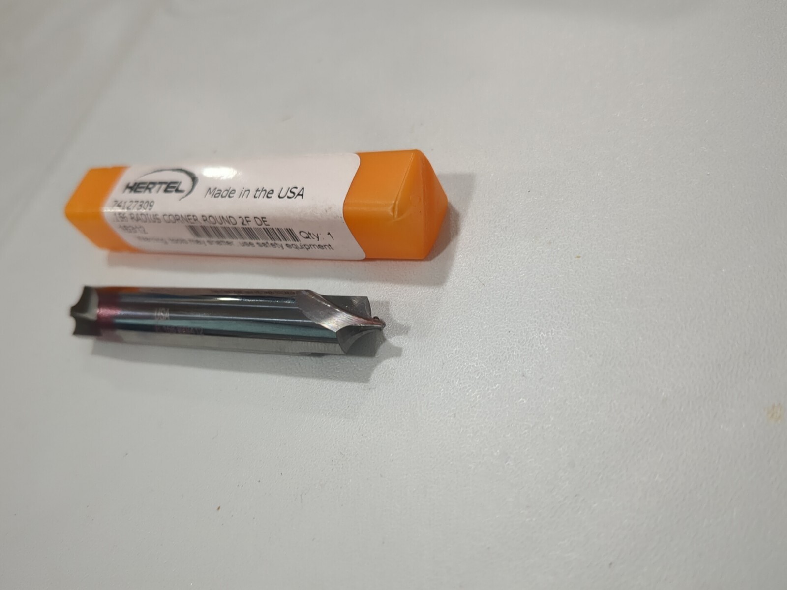 HERTEL Corner Rounding End Mill 0.15 mm Radius 3/8″ Dia 2 Fl Carbide CFR16312E