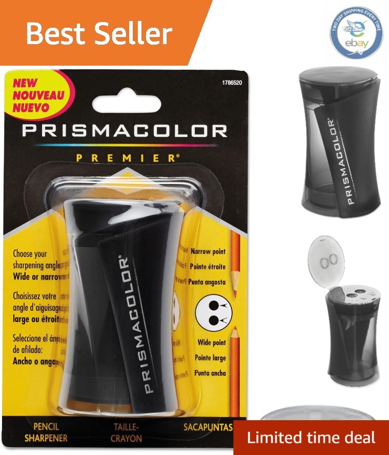 High-Quality Pencil Sharpener with Fine & Wide Point Blades – Portable Design