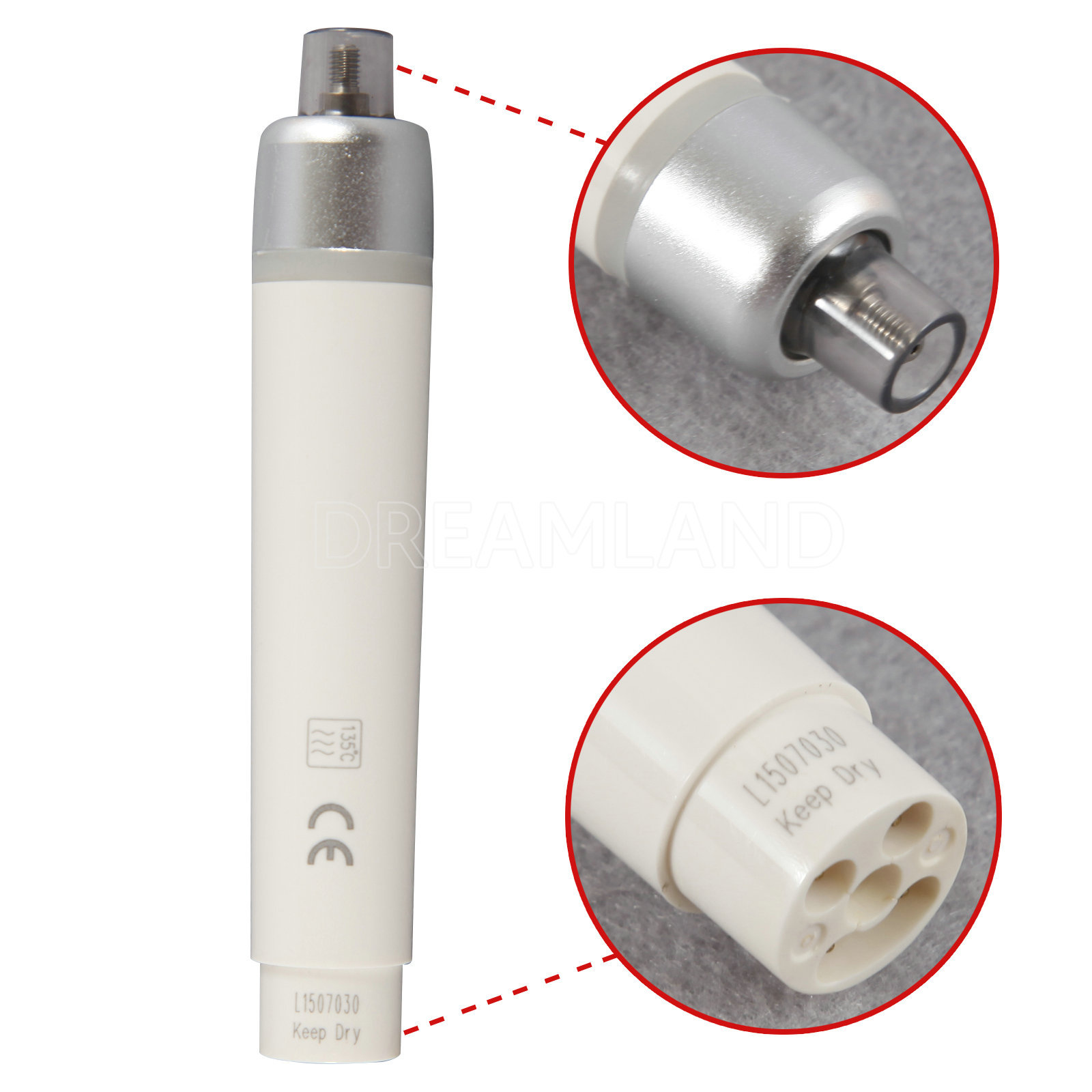 LED Dental Ultrasonic Scaler Handpiece 2*Bottles Fit EMS Cavitron USPS