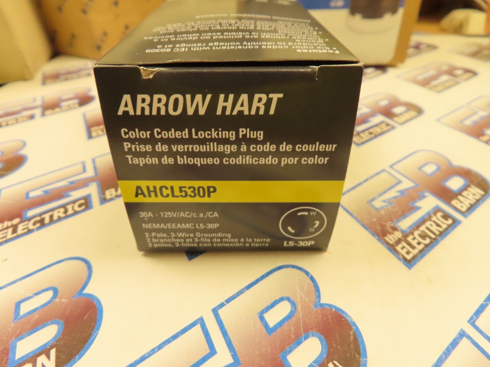 Eaton AHCL530P Plug (1) 30 Amp 125V 2P3W Twistlock Yellow L5-30P -NEW-B